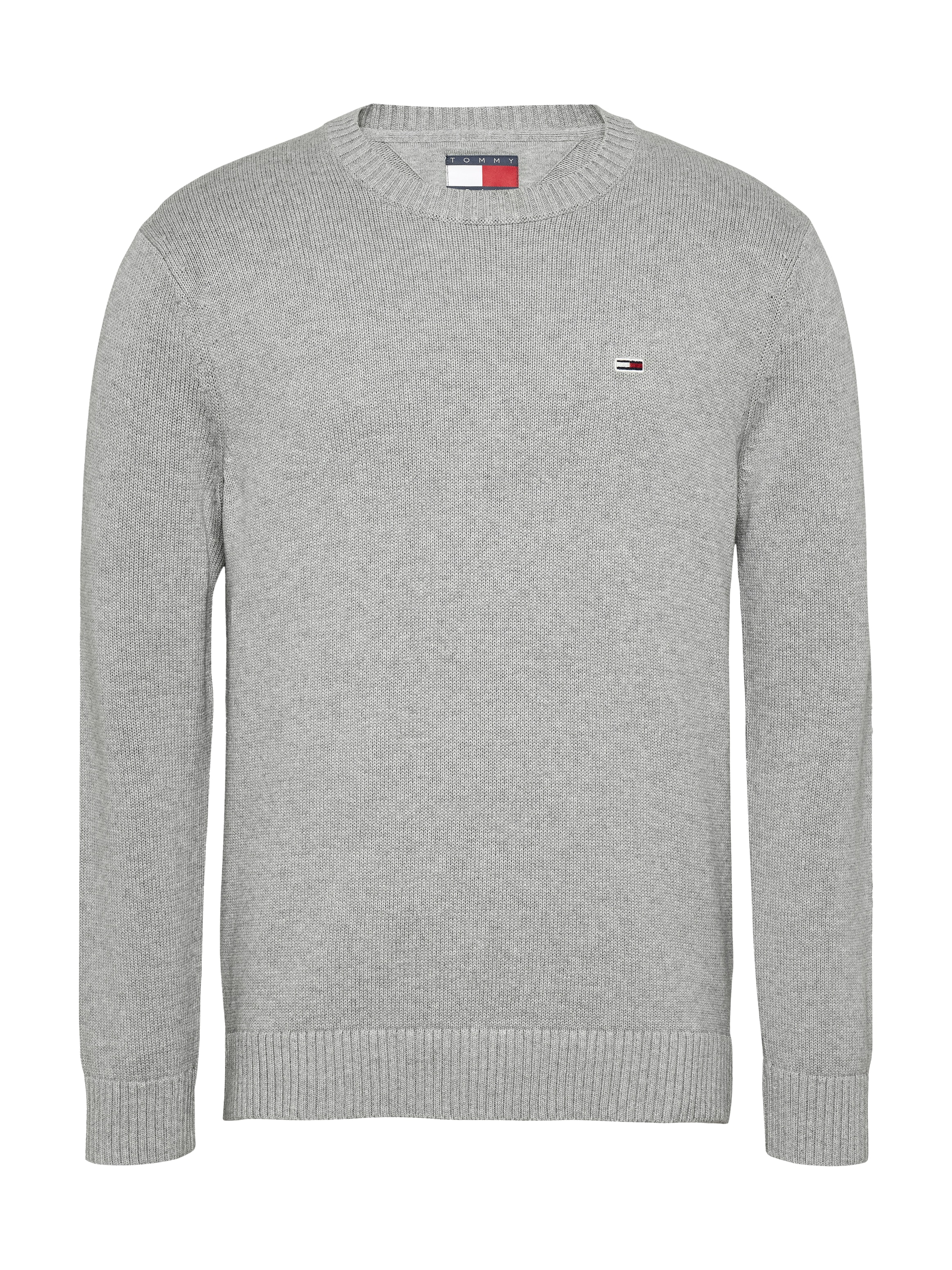 Tommy Jeans Strickpullover »TJM SLIM ESSNTLS C-NECK SWEATER«, mit Markenlogo auf der Brust
