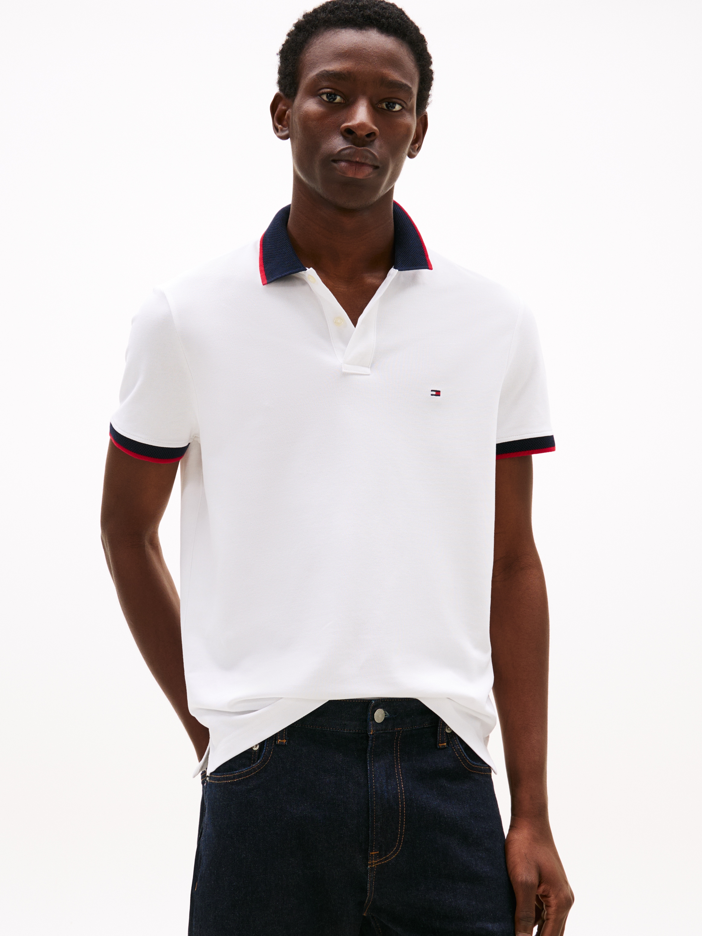 Tommy Hilfiger Poloshirt "CONTRAST COLLAR CUFF REG POLO" günstig online kaufen