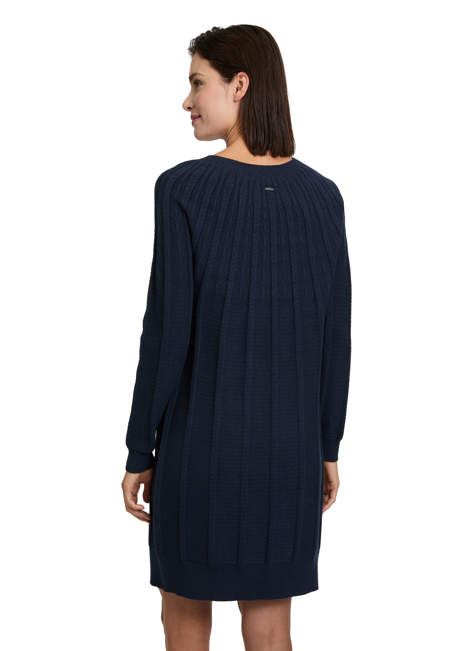 Betty&Co Strickkleid »Betty & Co Damen Strickkleid mit Rundhalsausschnitt«, Struktur