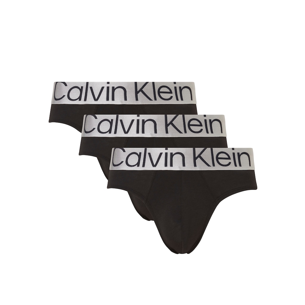 Calvin Klein Underwear Jazz-Pants Slips, (Packung, 3 St., 3er-Pack), mit Logoschriftzug in passendem Ton zum Slip
