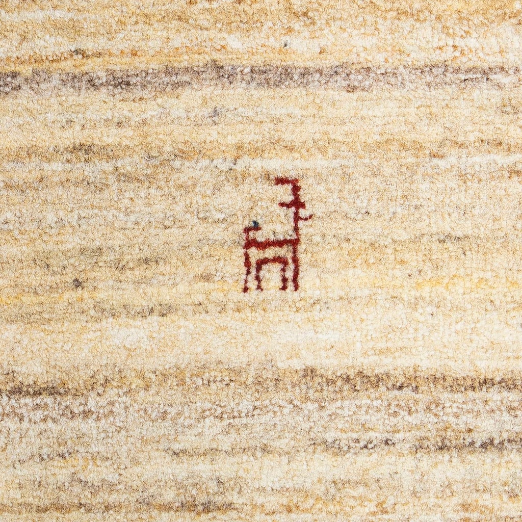 morgenland Wollteppich »Gabbeh - Perser - 60 x 40 cm - beige«, rechteckig