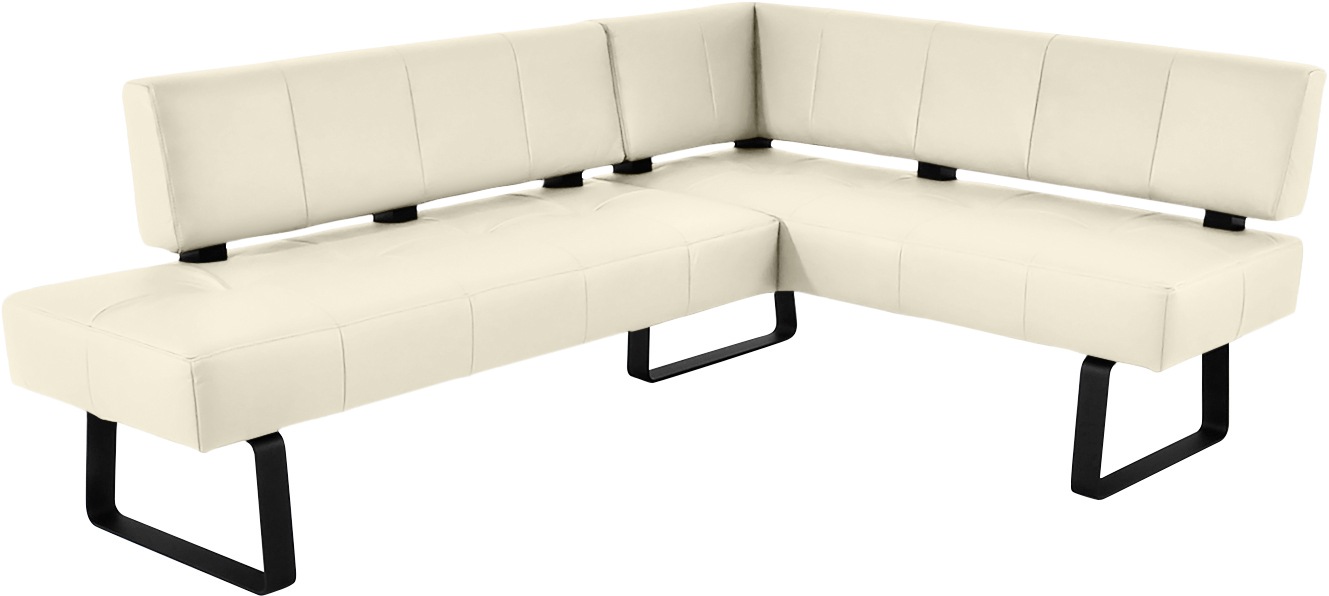K+W Komfort & Wohnen Spider II Corner Bench White/Black 3