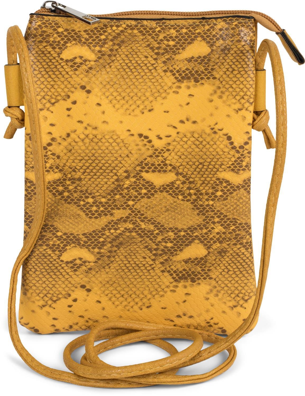 styleBREAKER Mini Bag "Mini Umhängetasche Schlangenleder Optik"