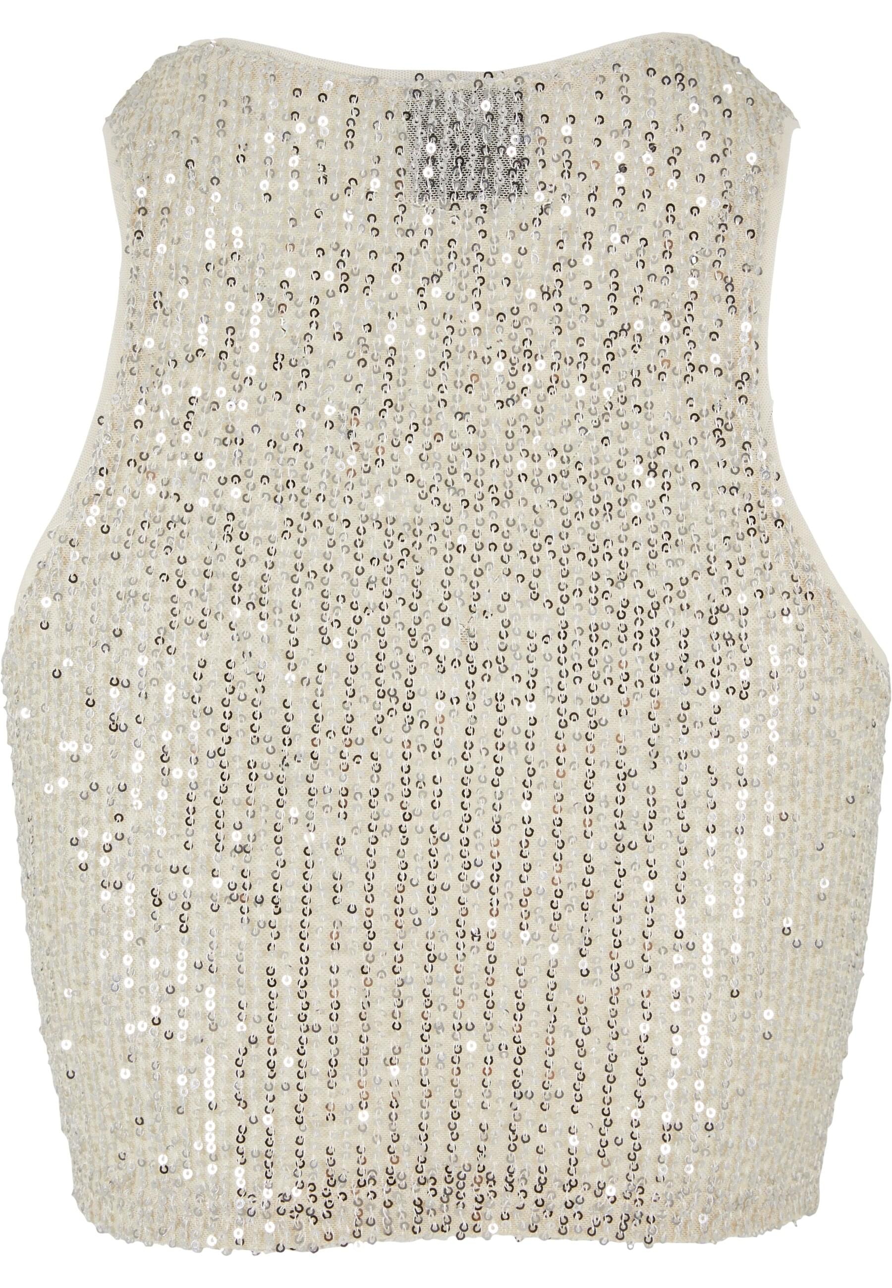 URBAN CLASSICS Muskelshirt "Urban Classics Ladies Sequins Cropped Top", (1 günstig online kaufen