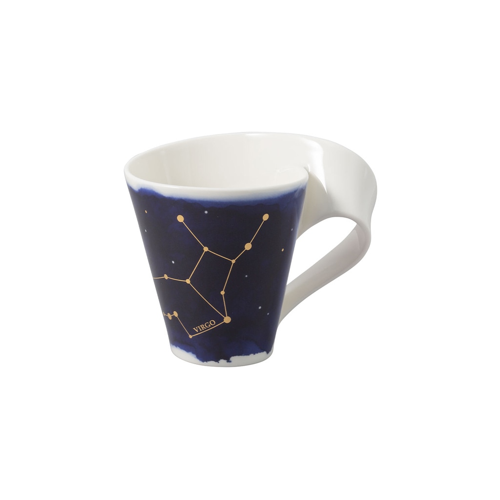 Villeroy & Boch Tasse "Tasse Jungfrau NewWave Stars 300 ml weiß-blau" günstig online kaufen