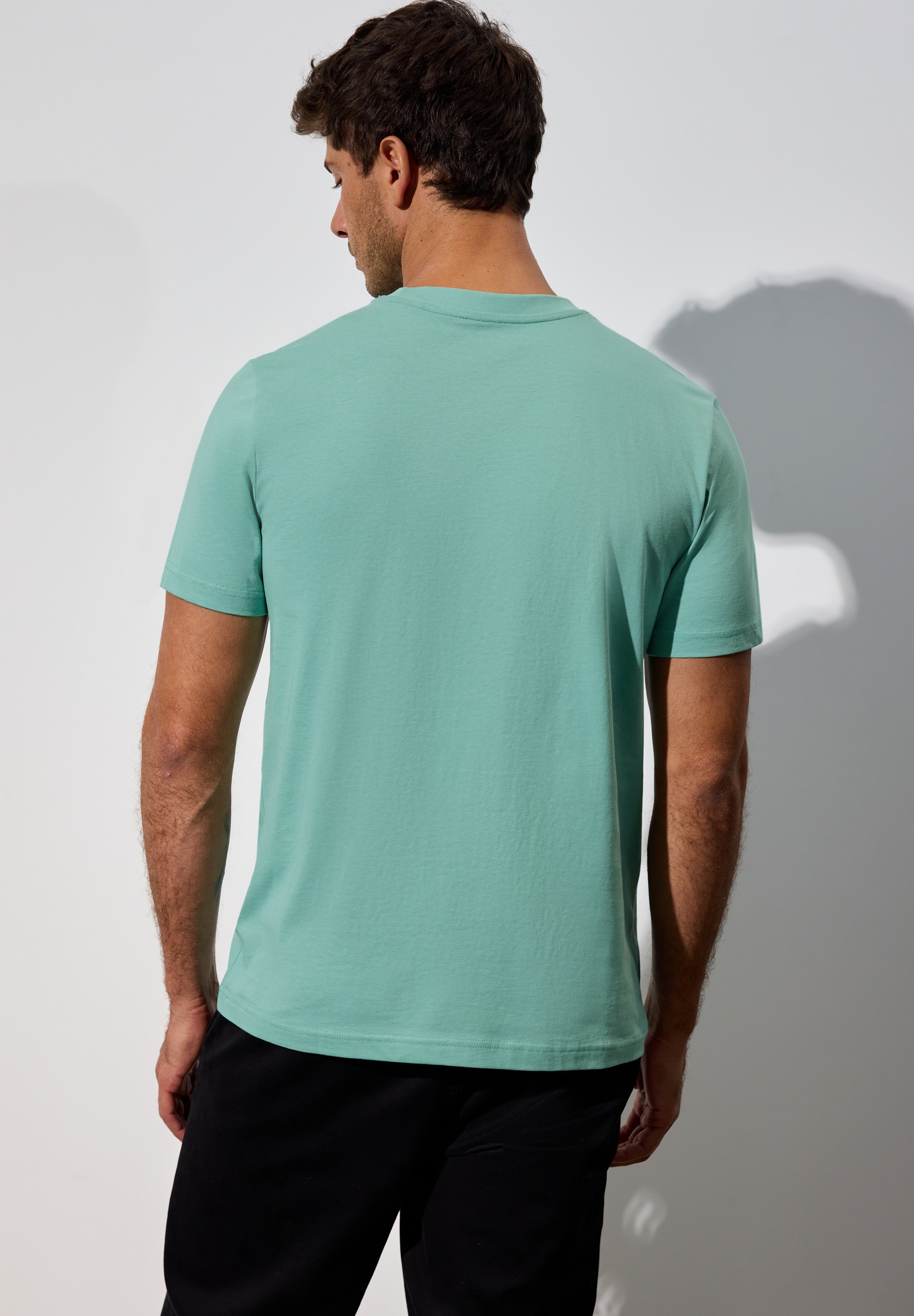 STREET ONE MEN T-Shirt, aus reiner Baumwolle