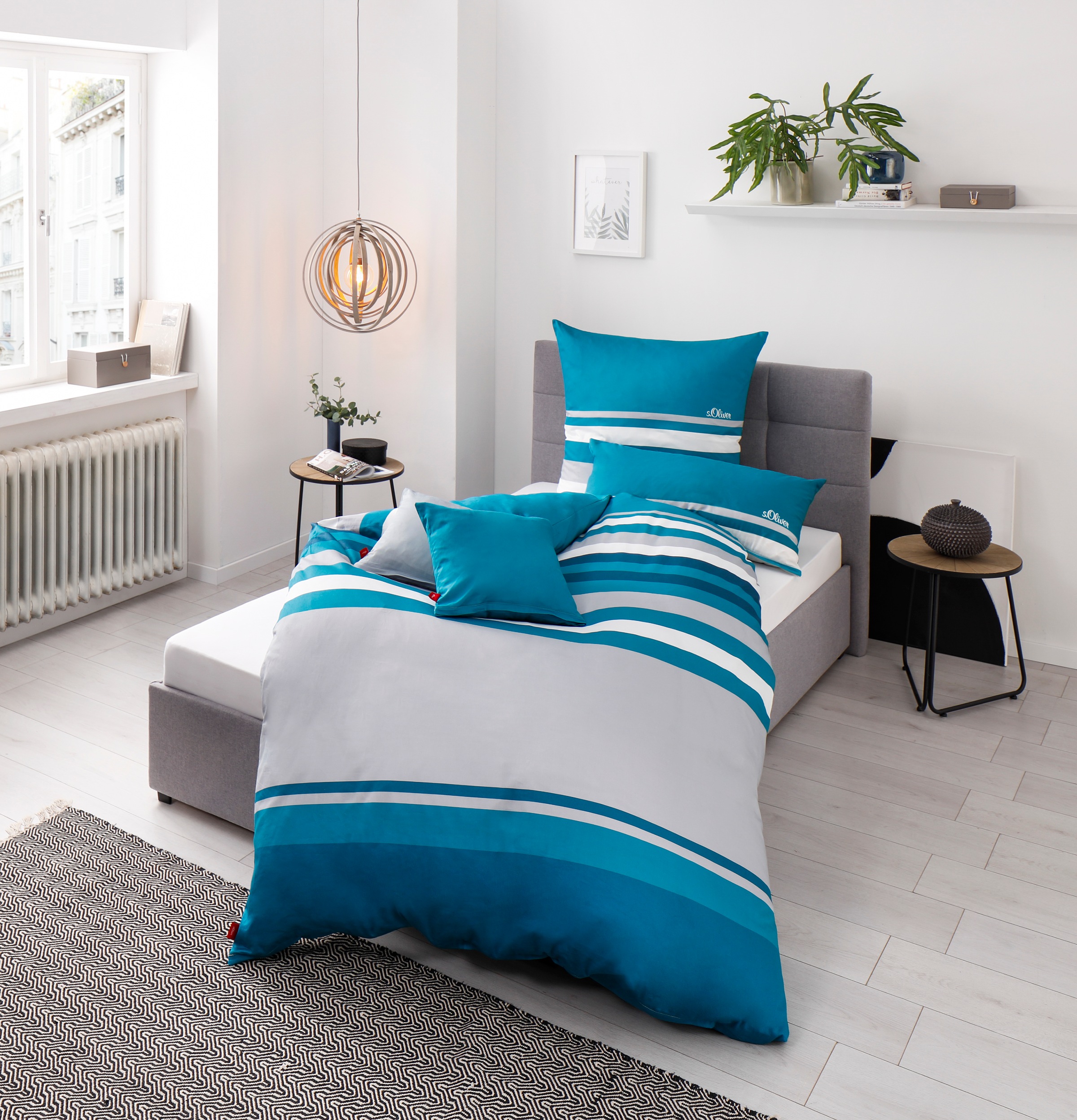 s.Oliver Bettwäsche "Fenja in Gr. 135x200 oder 155x220 cm" 2 Stk. tlg. gest günstig online kaufen