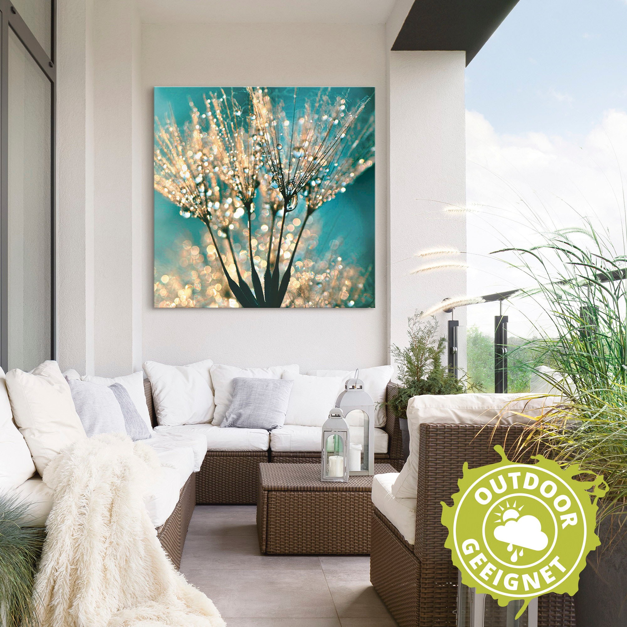 Artland Wandbild »Pusteblume Schirmchen abstrakt«, Blumen, (1 St.), als Alubild, Outdoorbild, Leinwandbild, Poster, Wandaufkleber