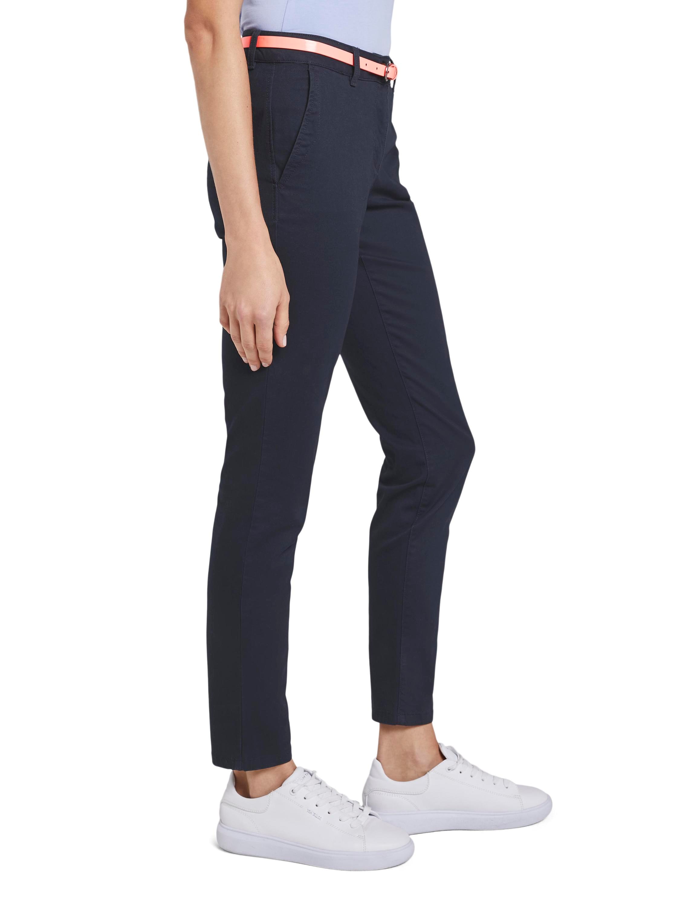 TOM TAILOR Chinohose, mit Gürtel