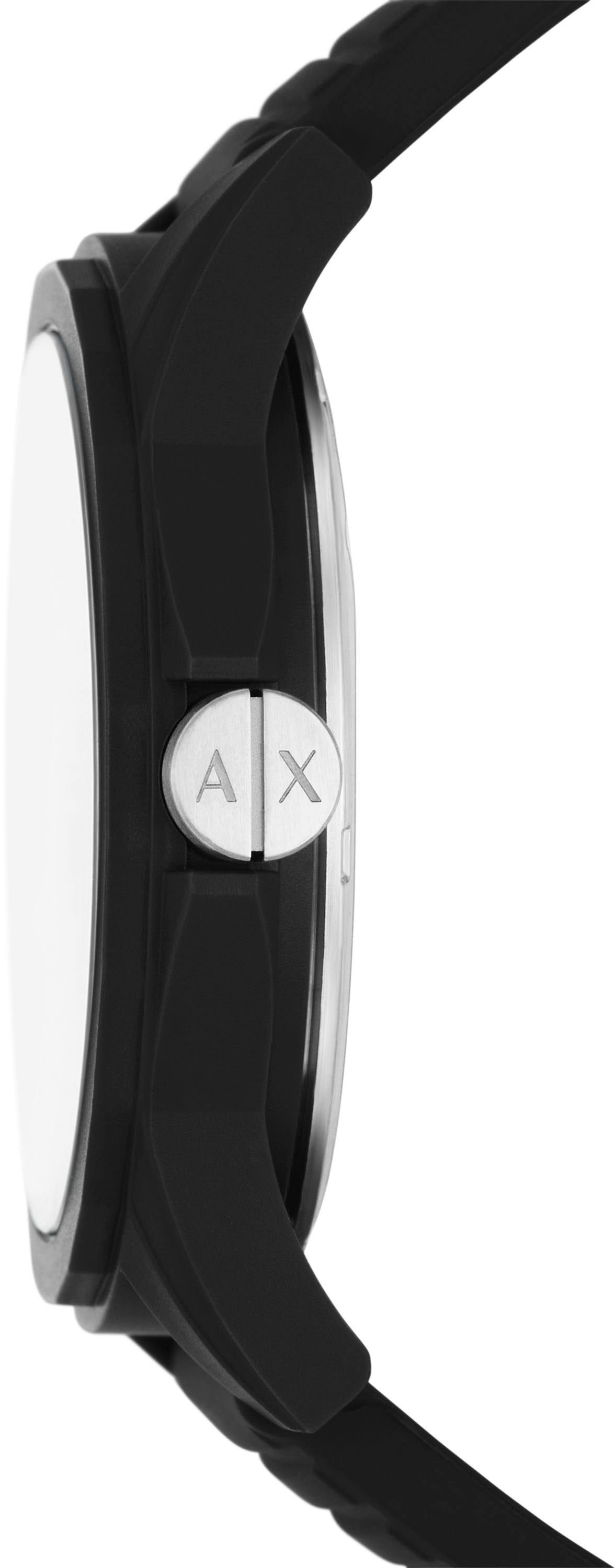 ARMANI EXCHANGE Quarzuhr »AX2531«, Armbanduhr, Herrenuhr, analog, Silikonarmband, Regenbogen