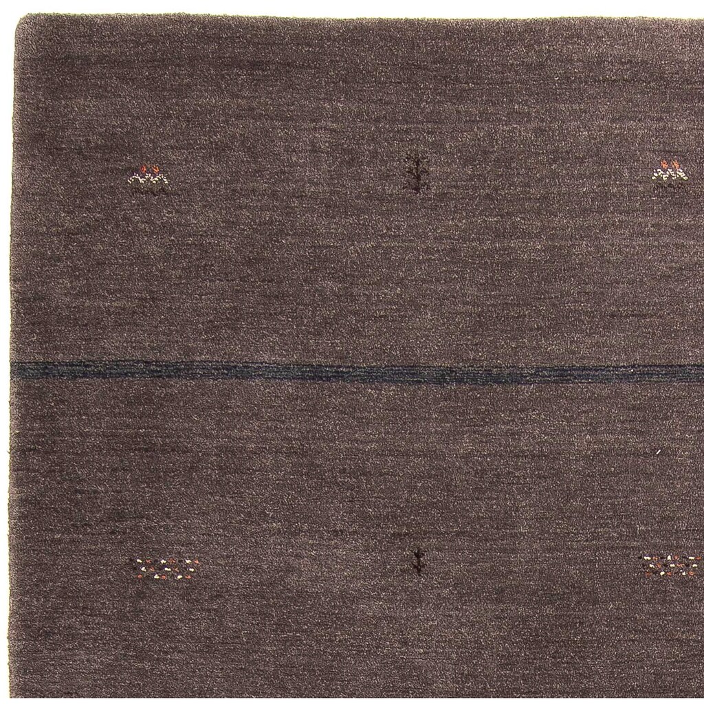 morgenland Wollteppich »Gabbeh - Loribaft Softy - 244 x 173 cm - dunkelbraun«, rechteckig