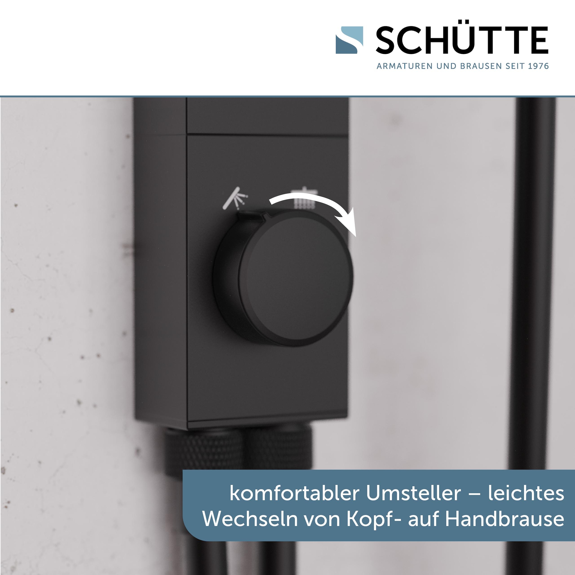 Schütte Brausegarnitur »LA PALMA«, (Komplett-Set), Regendusche, mit Antikalk-Beschichtung, wassersparend