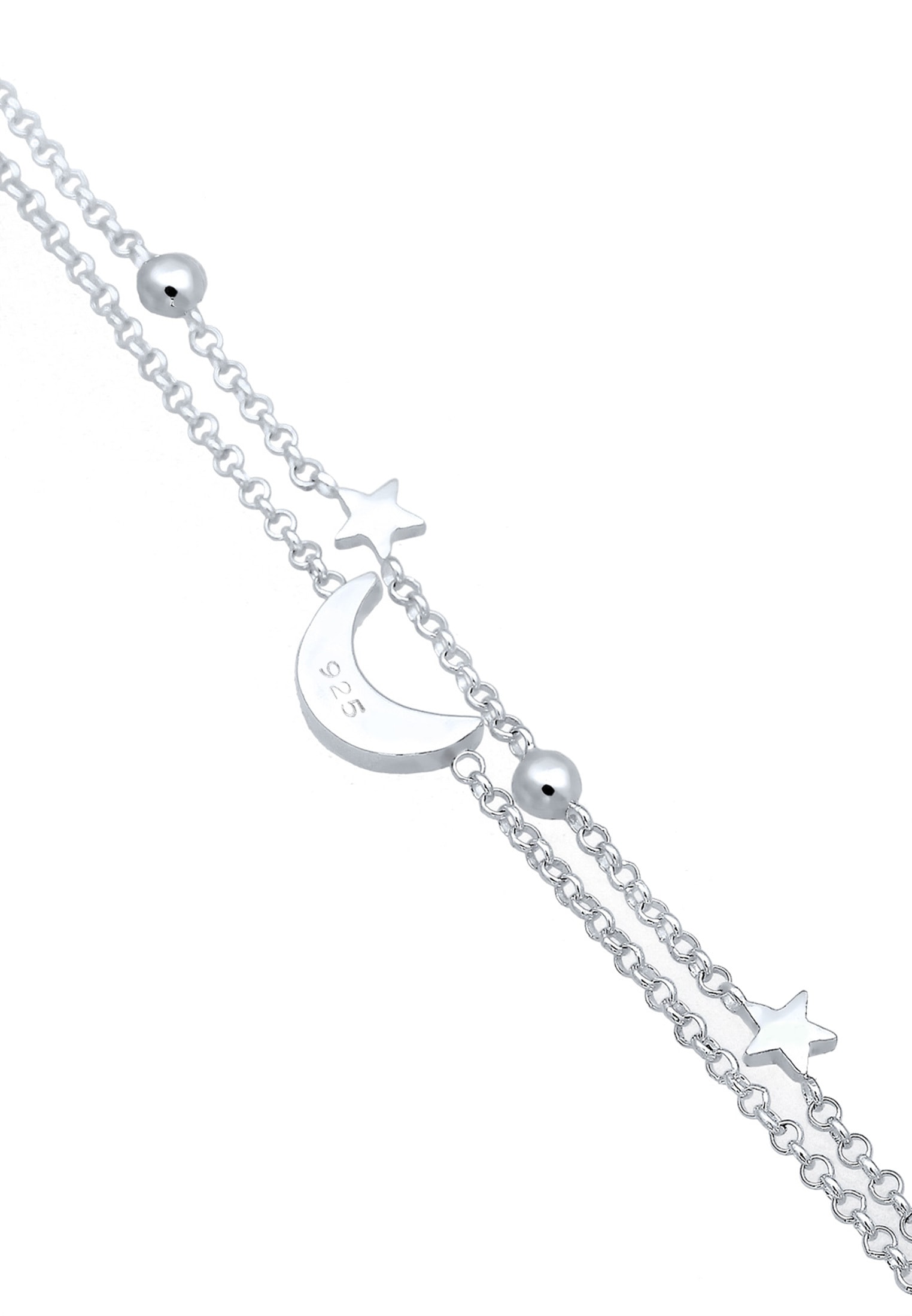 Elli Armband »Halbmond Sterne Galaxy Kristalle Silber«