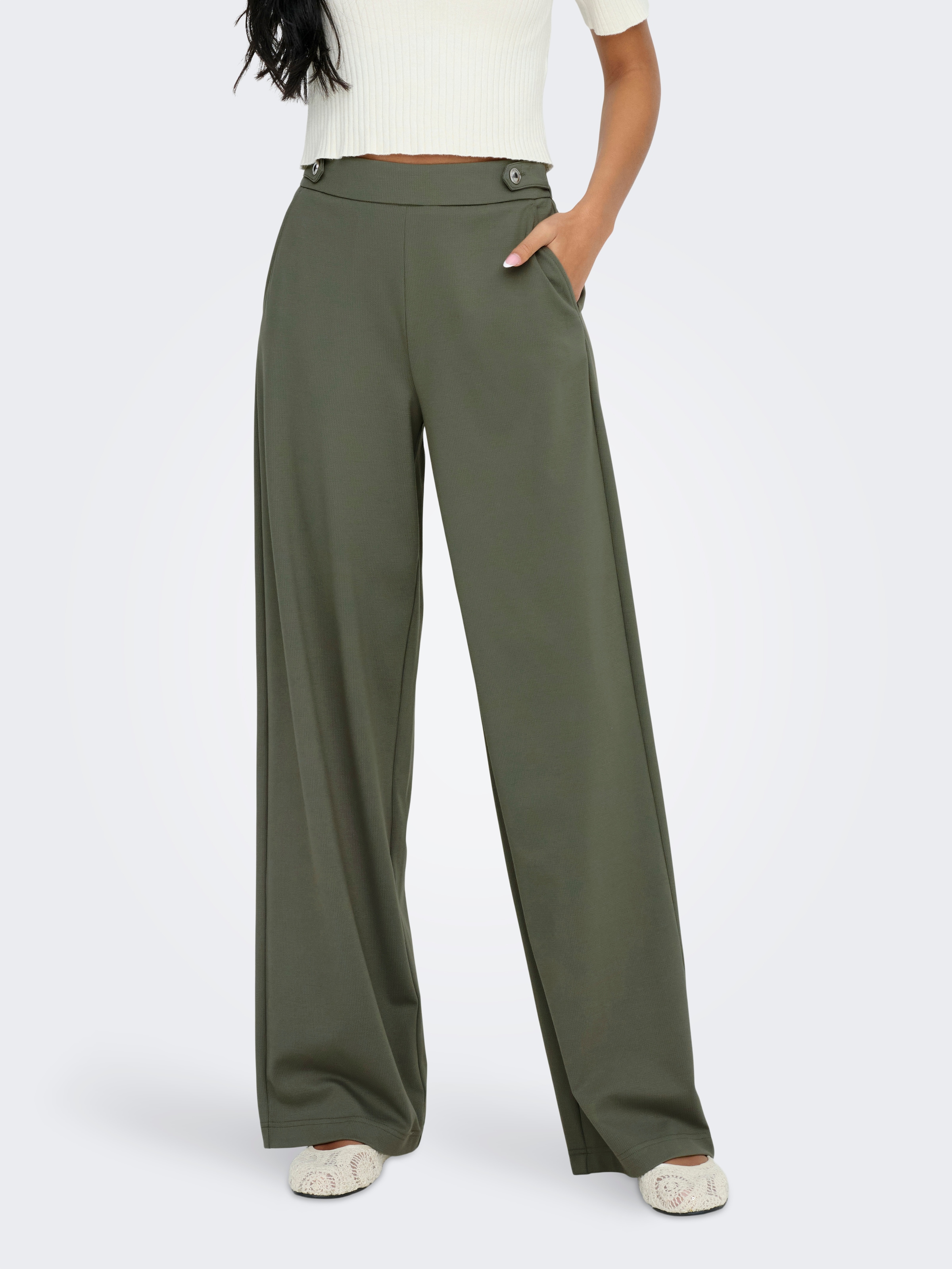 ONLY Stoffhose »ONLEVALY-LIKA LIFE HW WIDE PANT TLR«