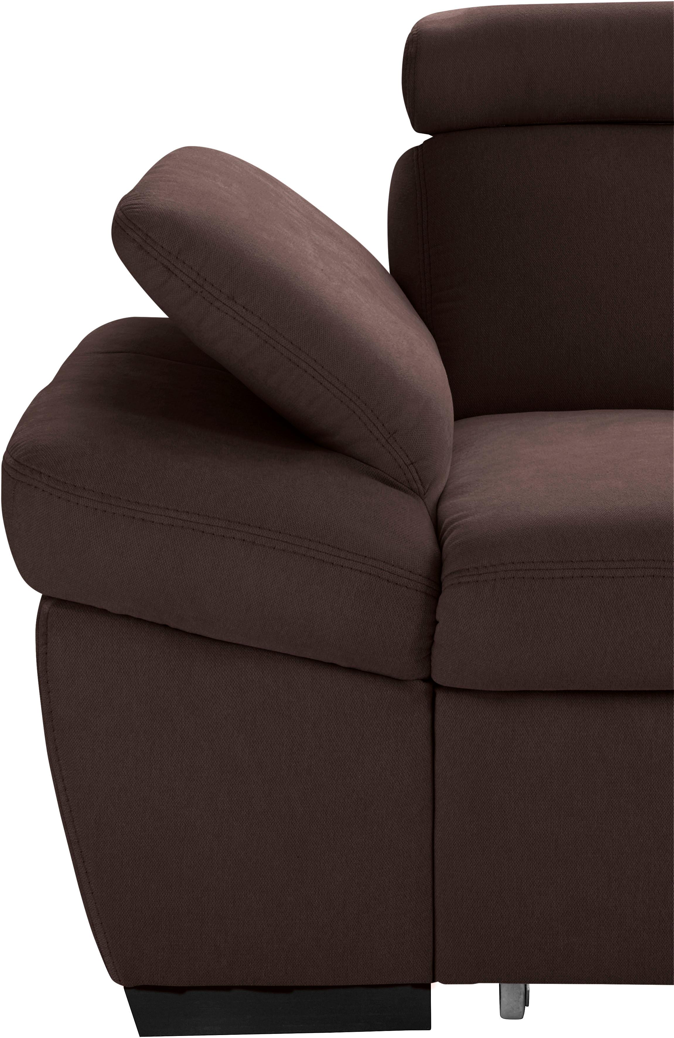 Thumbnail - exxpo - sofa fashion Ecksofa "Salerno, klassisch modernes Funktionssofa, hoher Sitzkomfort, L-Form", inkl. Kopf- und Arm...