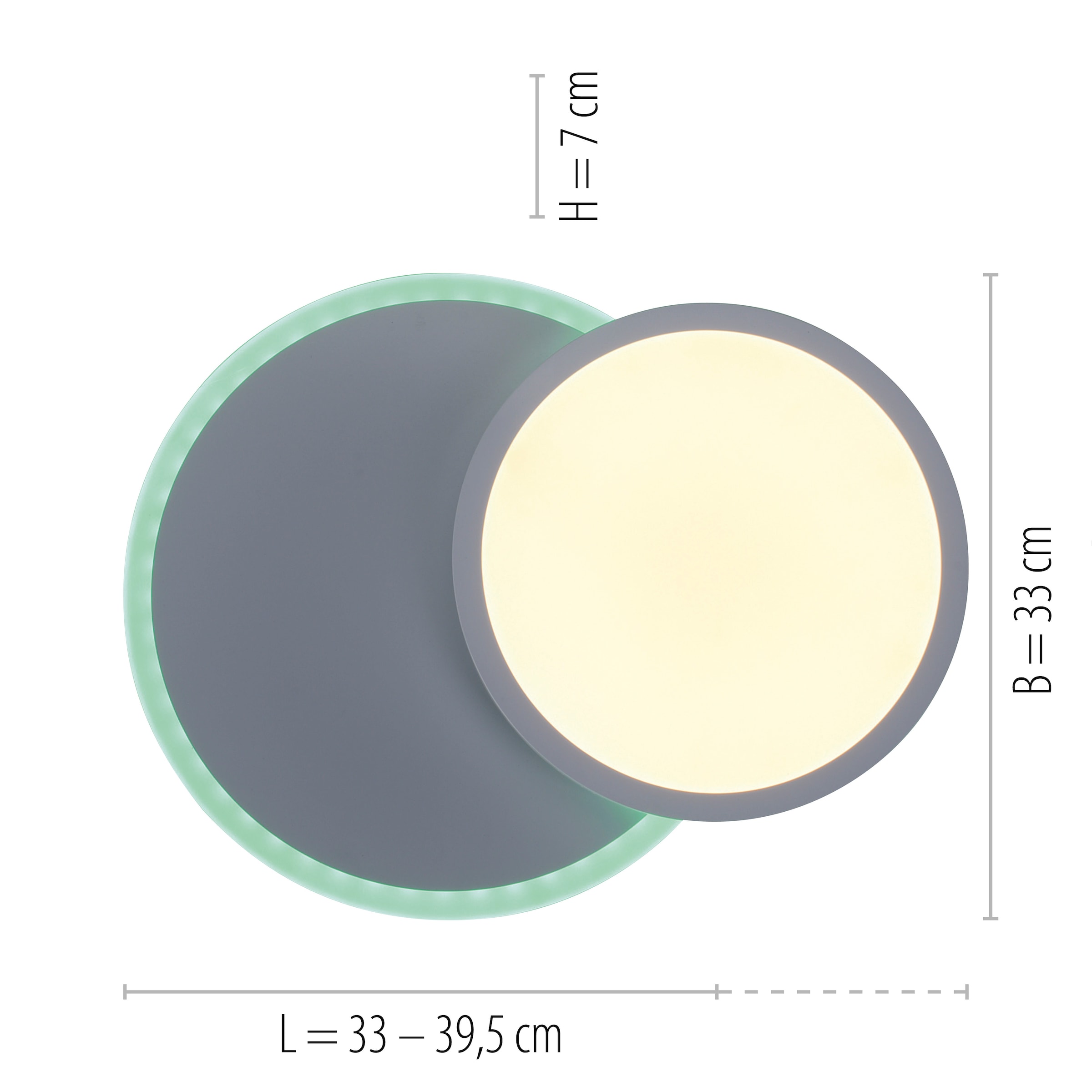 Fernbedienung RGB, CCT BAUR »ARENDA«, tunable Black 2 - Deckenleuchte dimmbar flammig-flammig, über Direkt LED, Leuchten | white, Friday