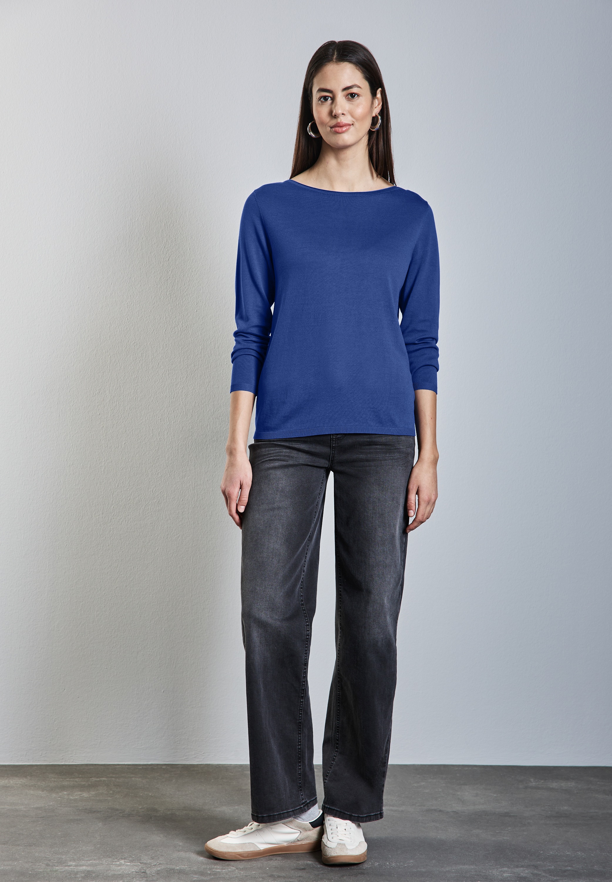 STREET ONE Strickpullover, mit U-Boot-Ausschnitt