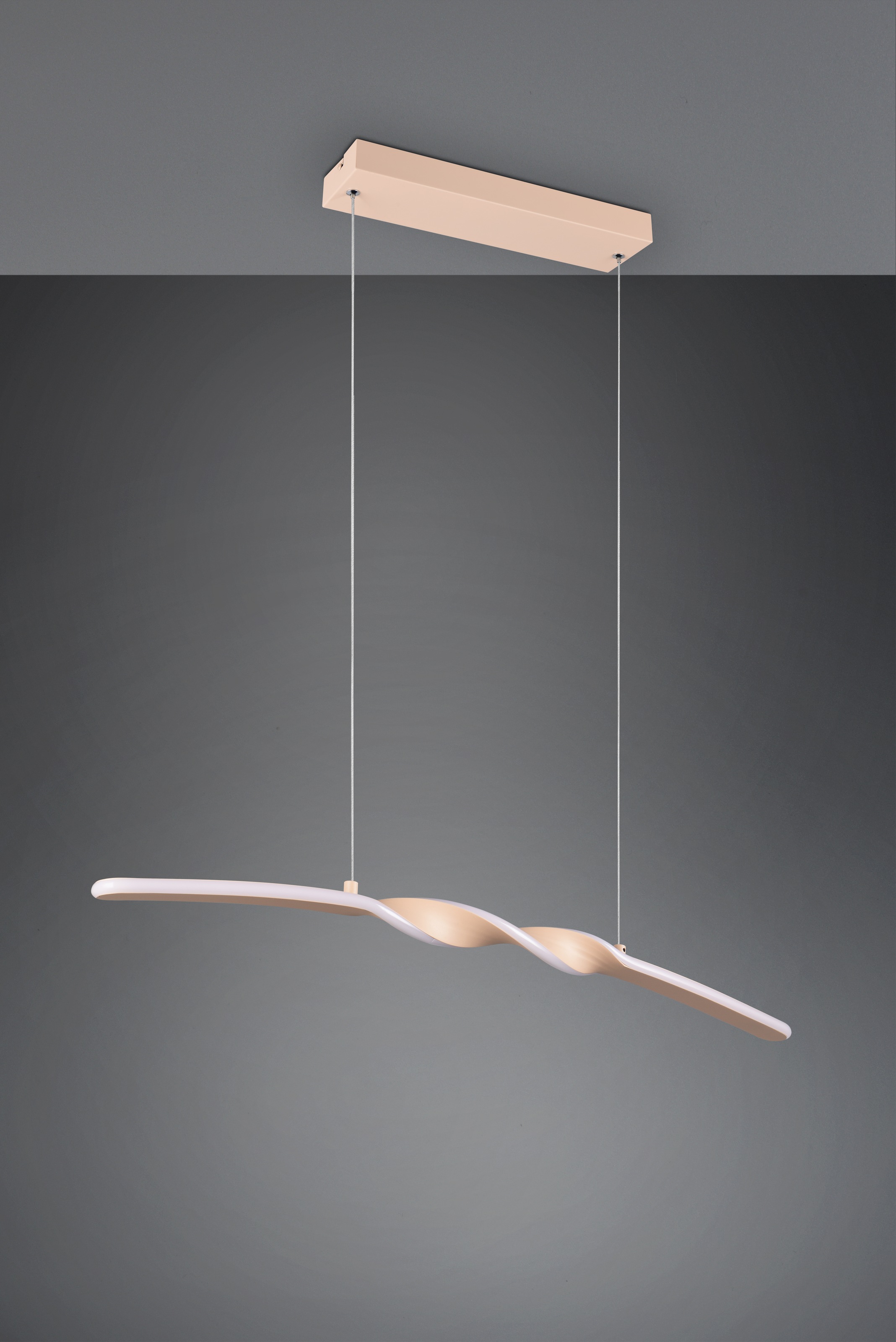 REALITY Leuchten LED Pendelleuchte »GINKO, Hängeleuchte LED 18W 1980 Lumen 3000K warmweiß«, 1 flammig, Leuchtmittel LED-Board | LED fest integriert, Hängelampe Esszimmer, höhenverstellbar bis max 150cm, Breite 79 cm
