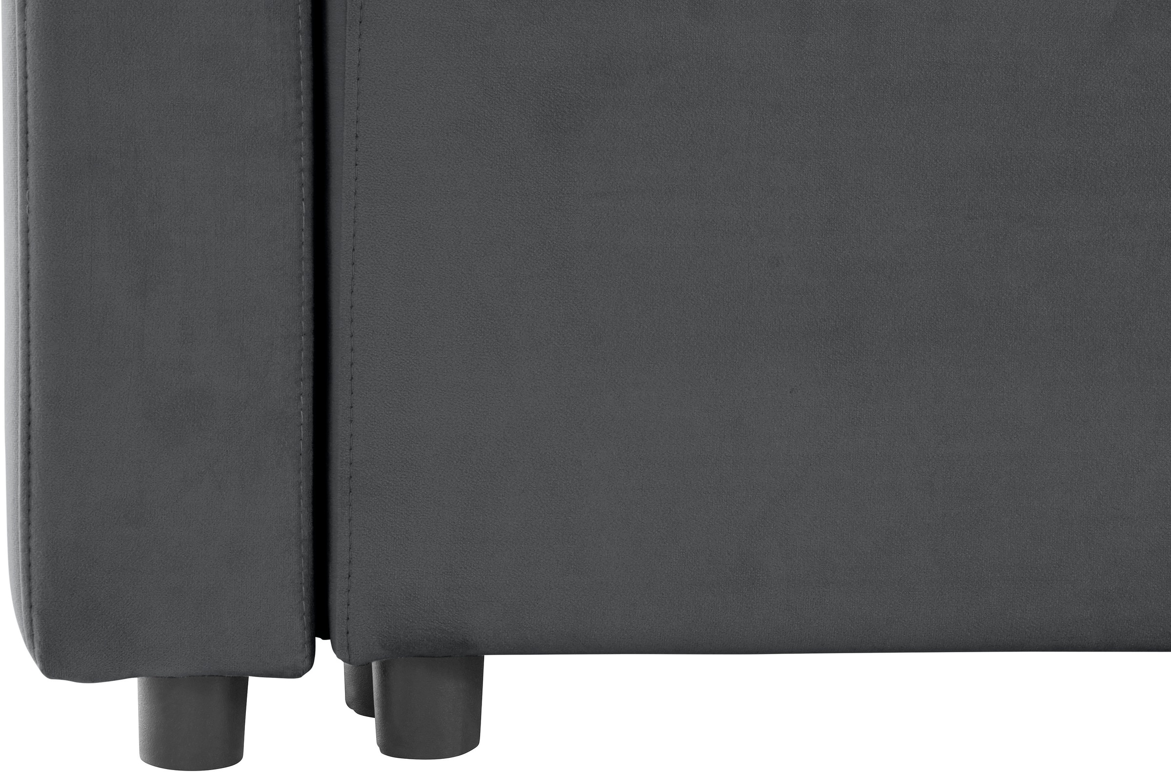 INOSIGN Ecksofa »Marva 3tlg. L-Form«, beide Armlehnelemente ausziehbar für Bettfunktion, mit Bettkasten