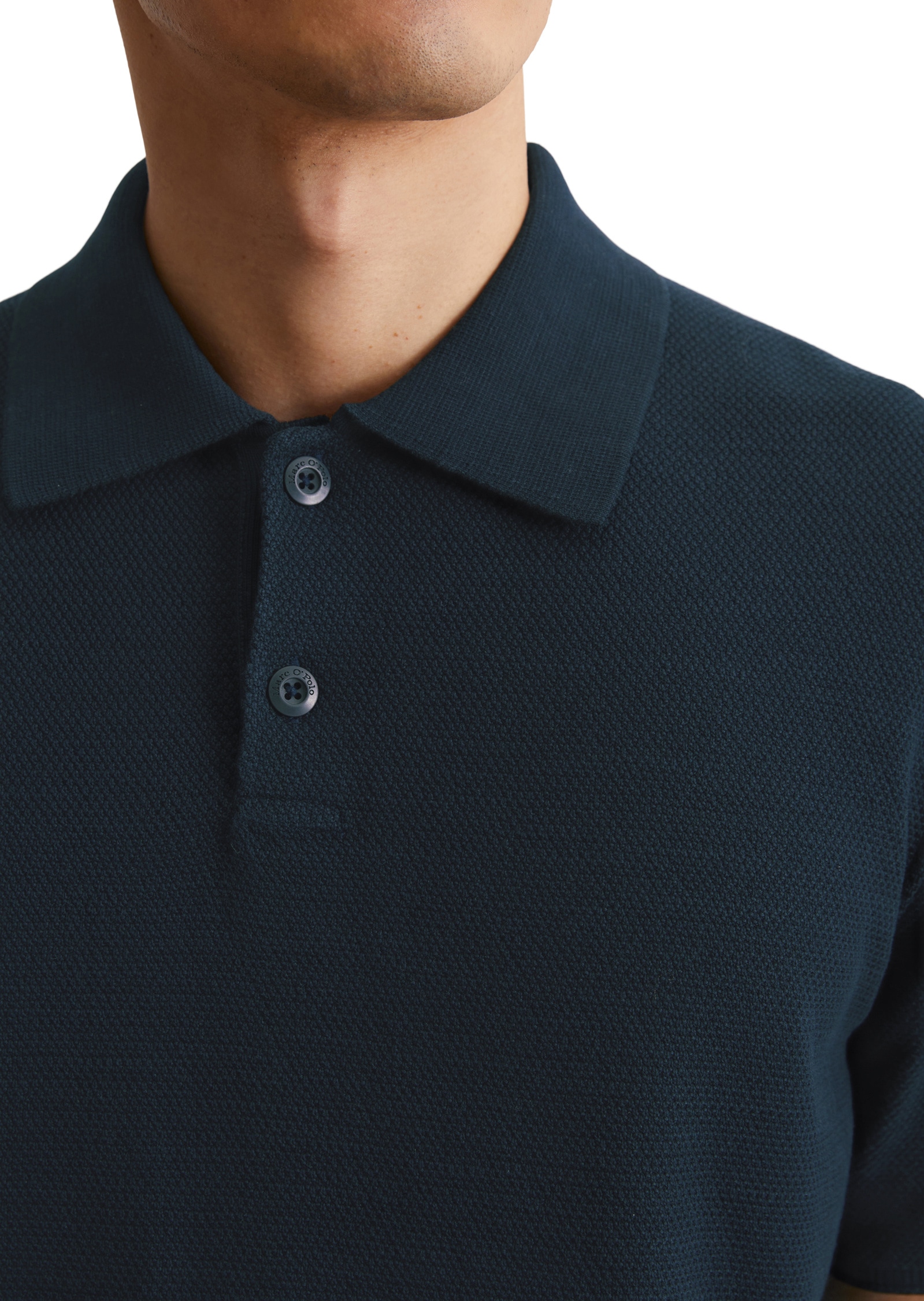 Marc O'Polo Kurzarmpullover »aus reiner Bio-Baumwolle«