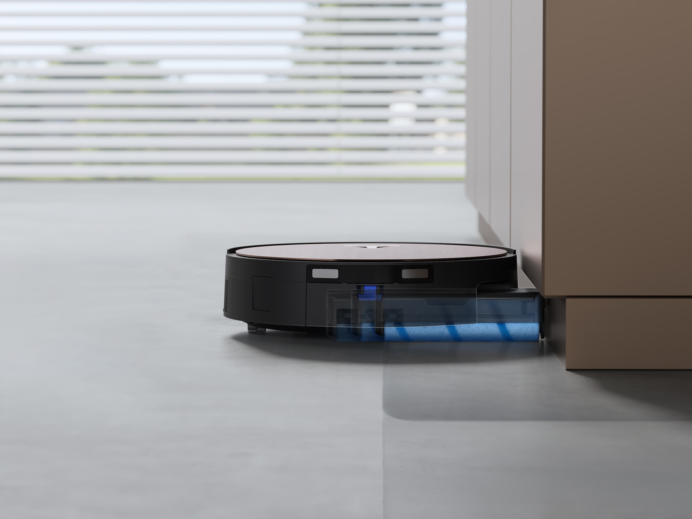 ECOVACS Saugroboter »mit Wischfunktion DEEBOT X11 OmniCyclone, 19.500 Pa, 18 l/s Luftstrom«, Schnellladefunktion, Wischrolle, beutellos