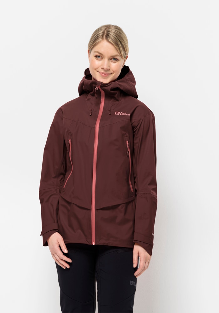 Jack Wolfskin Skijacke "ALPSPITZE PRO 3L JKT W", mit Kapuze