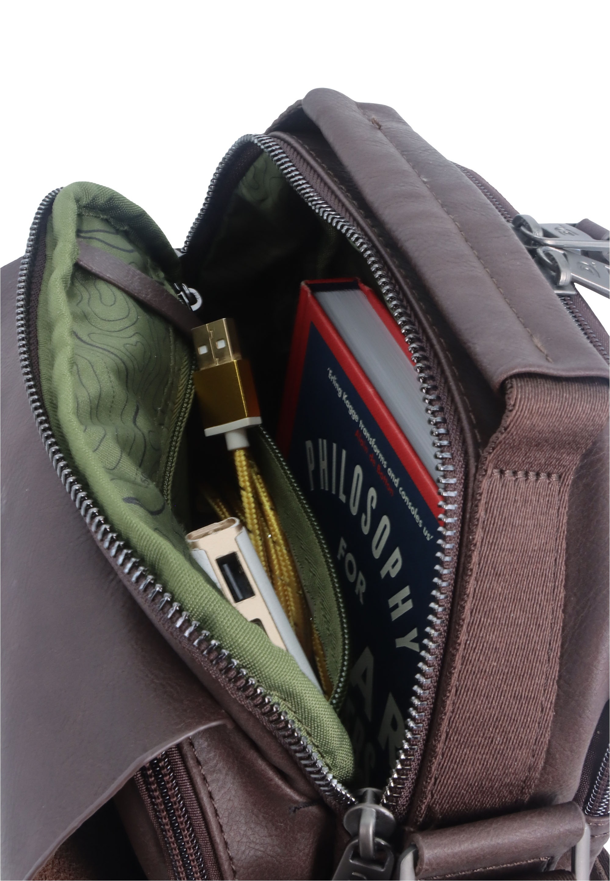 Discovery Schultertasche »Heritage«, mit metallischem Logo