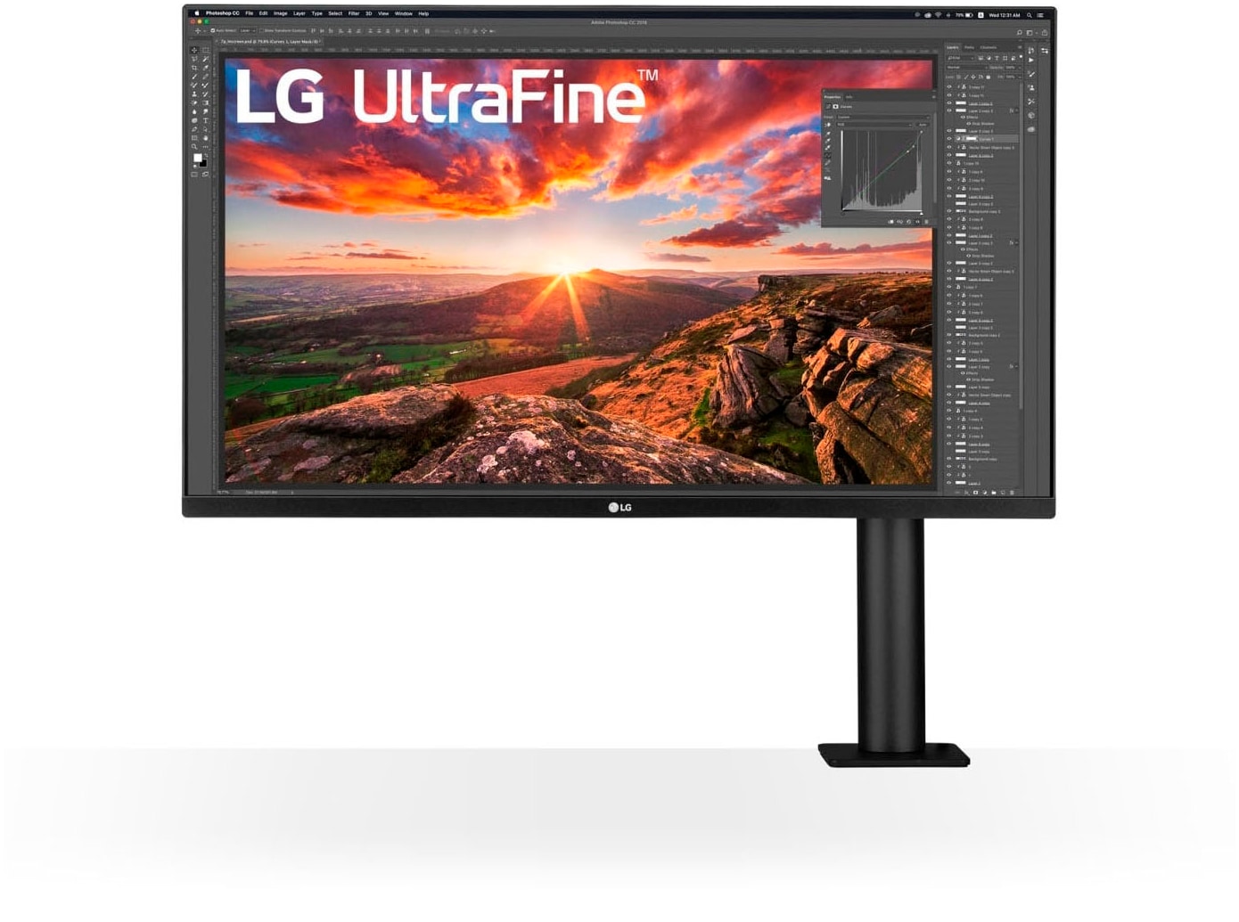 LG Ergo Monitor »32UN880K«, 80 cm/32 Zoll, 3840 x 2160 px, 4K Ultra HD, 5 ms Reaktionszeit, 60 Hz