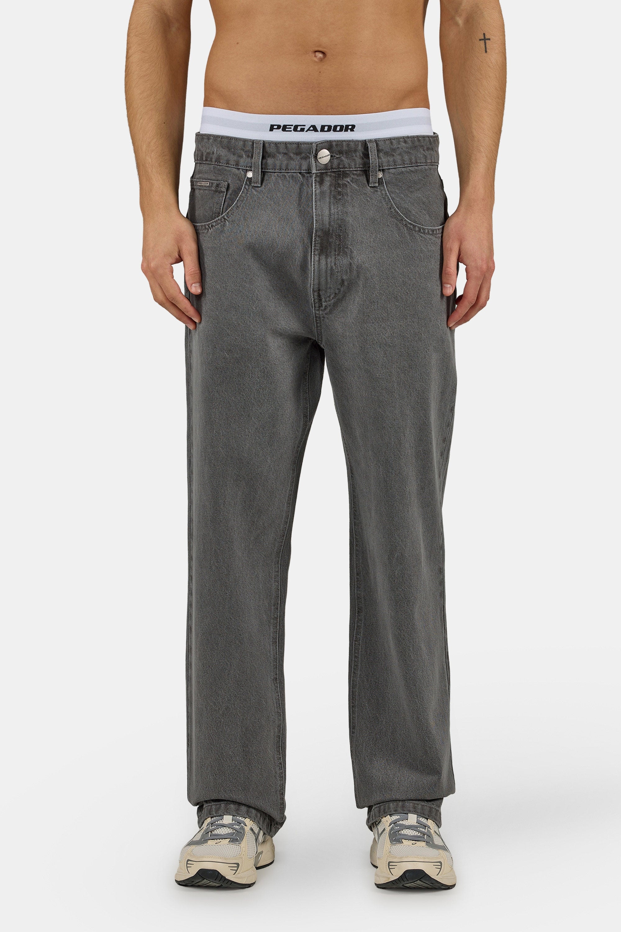 PEGADOR Loose-fit-Jeans "Baltra Baggy Jeans" Baumwolle, loose fit