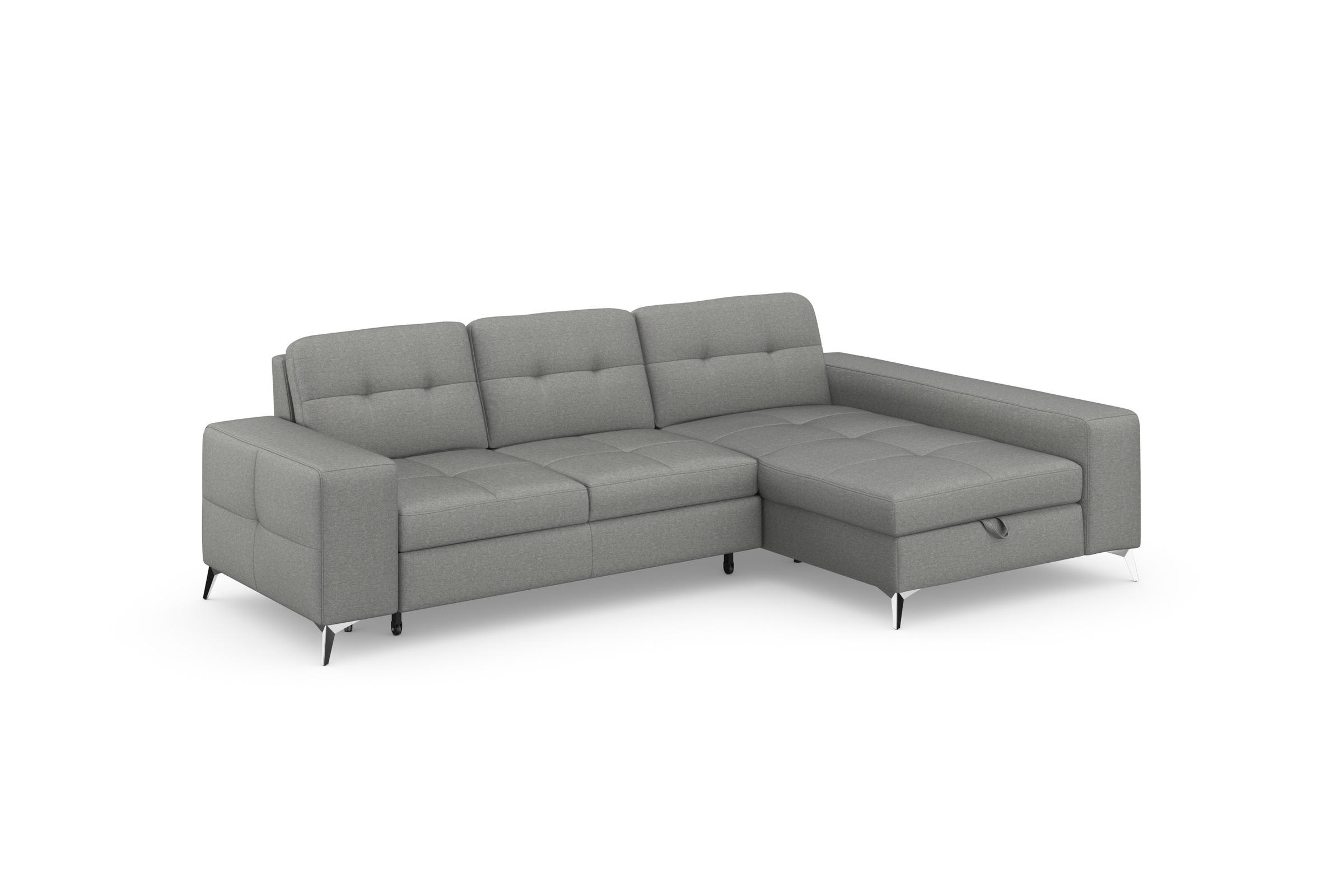 sit&more Ecksofa »Baviene L-Form«, inklusive Sitztiefenverstellung und Federkern, wahlweise Bettfunktion