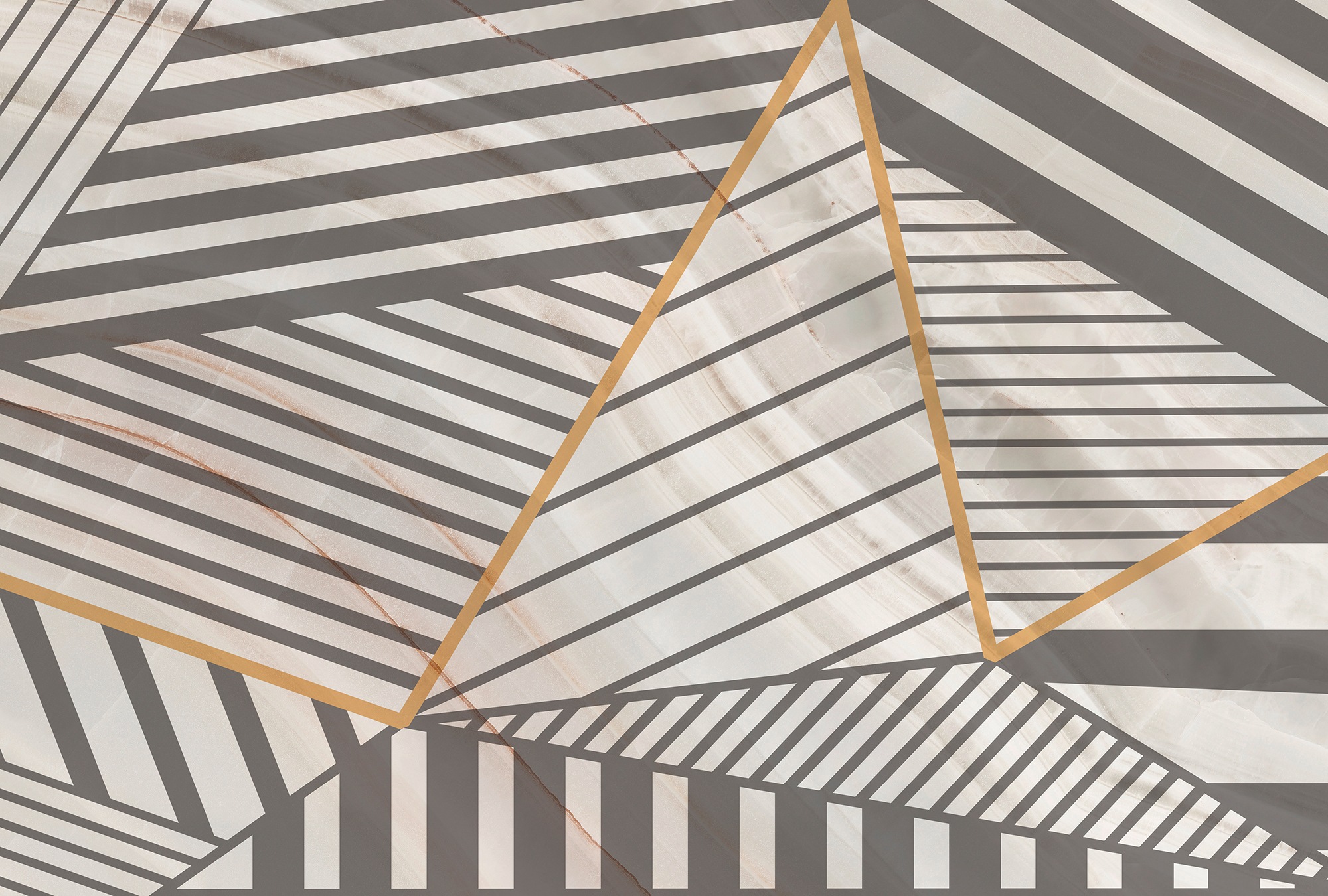 Architects Paper Fototapete "Atelier 47 Stripes Marble 3" 3D-Optik glatt Vlies, Wand, Schräge, Decke