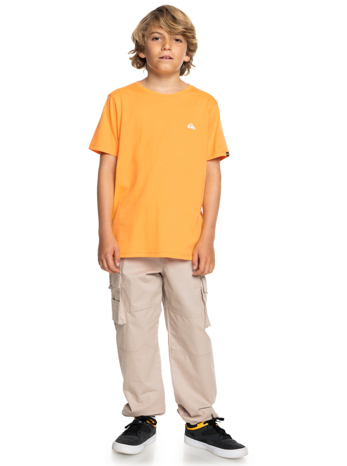 T-Shirt QUIKSILVER "Basic", Jungen, Gr. 14, orange (blazing orange), Obermaterial: 100% Walkfrottier;, Shirts T-Shirt 3