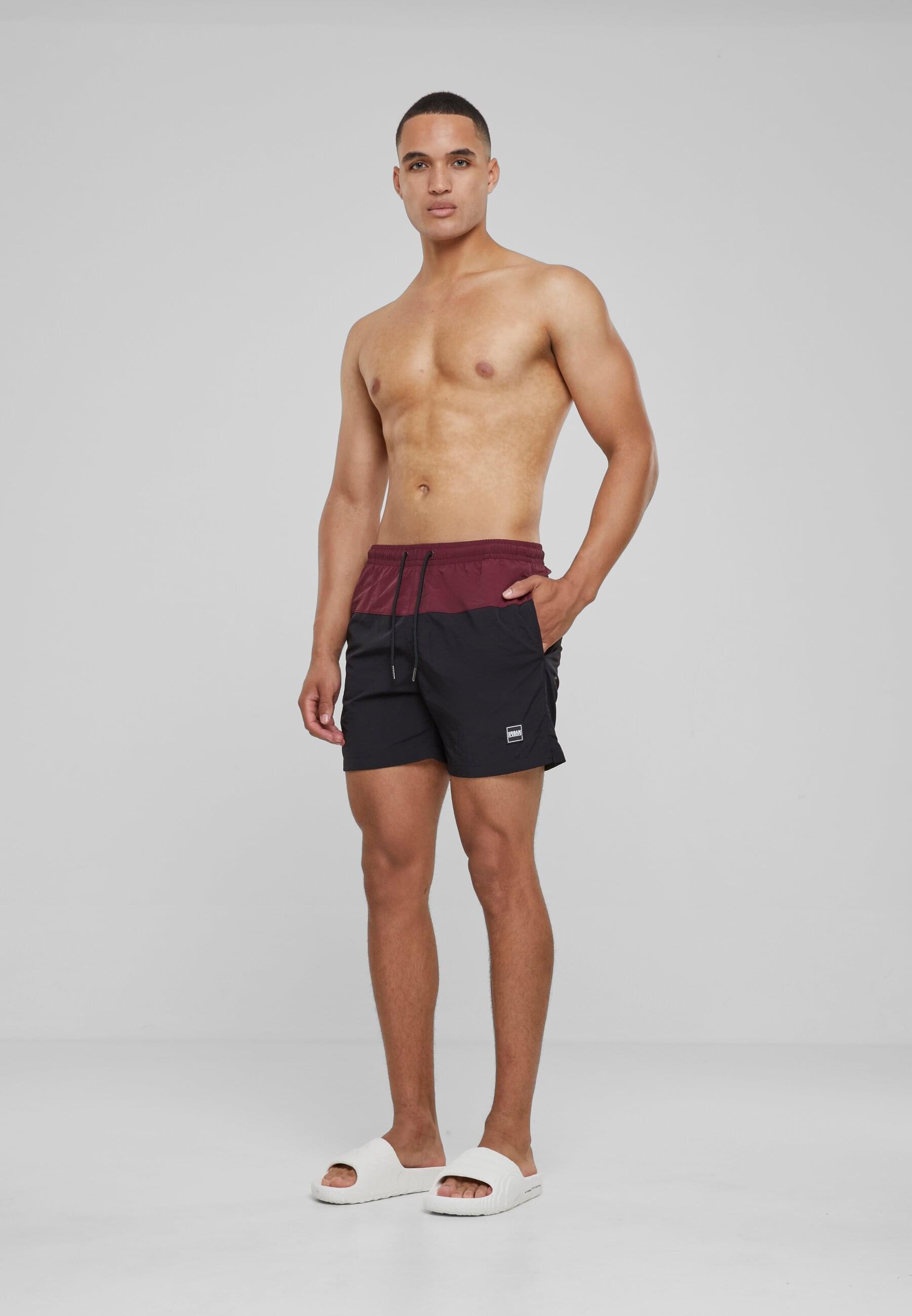 URBAN CLASSICS Badeshorts »Urban Classics Herren Block Swim Shorts«