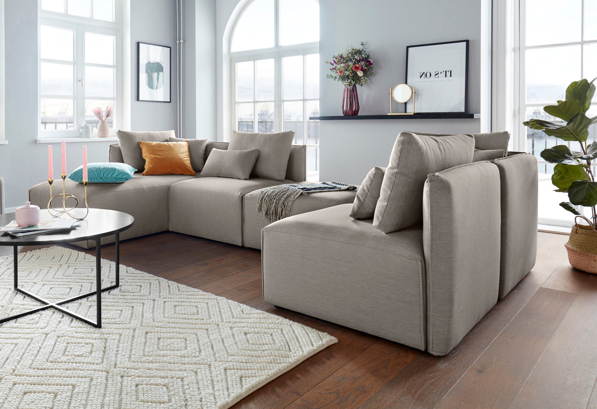 OTTO home Ecksofa "Nöre L-Form" 3 Teile, in vielen Bezugsqualitäten und Far günstig online kaufen