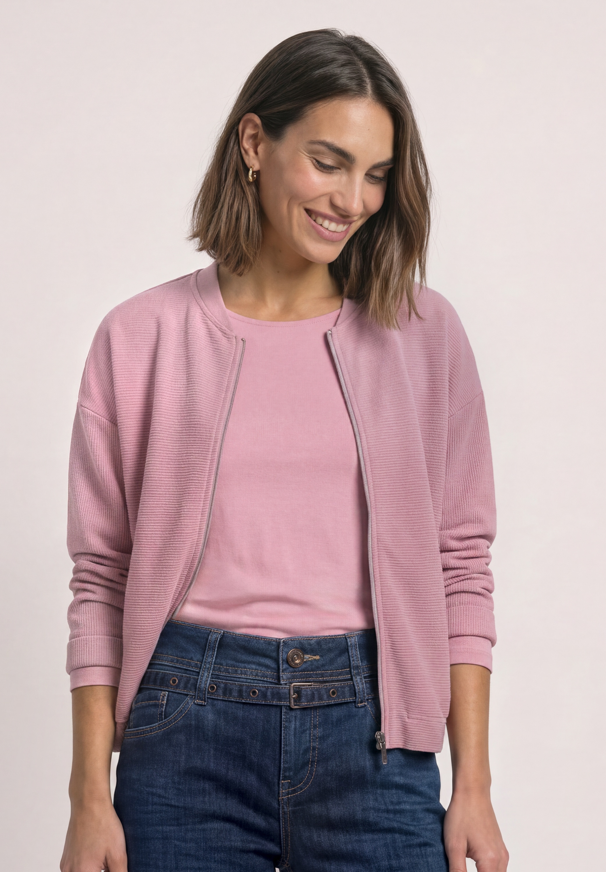 STREET ONE Cardigan in Cord-Optik