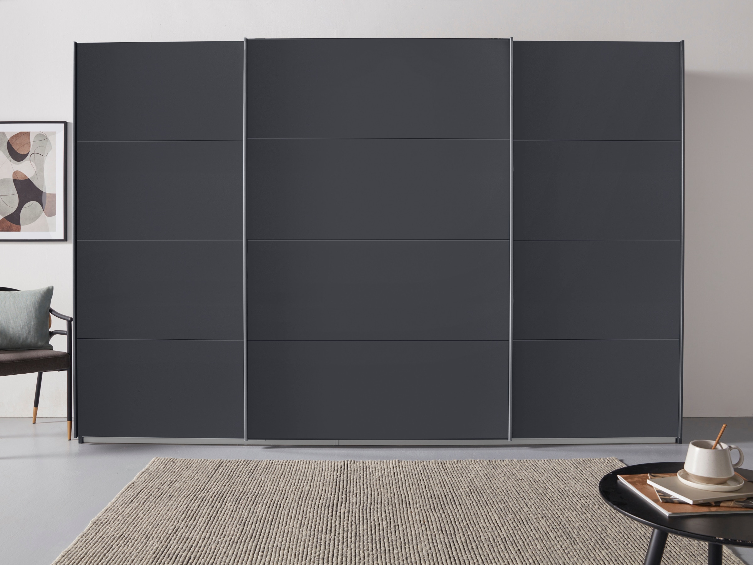 rauch Schwebetürenschrank »Kleiderschrank Schrank Garderobe TOPSELLER OTELI inkl. Inneneinteilung«, mit 3 Innenschubladen sowie zusätzlichen Einlegeböden MADE IN GERMANY