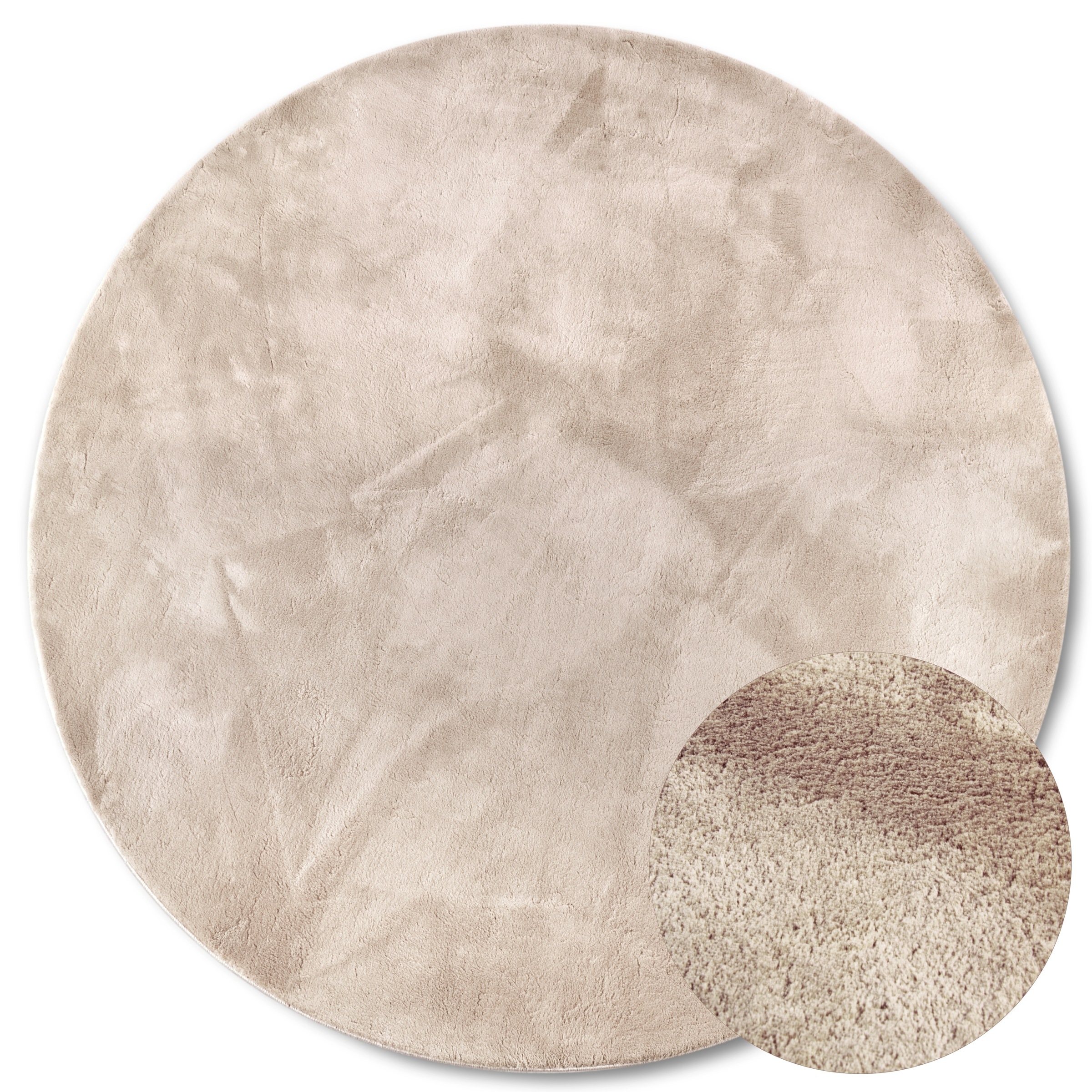 Villeroy & Boch Teppich "Leon" rund 15 mm Höhe Langflor, Shaggy, einfarbig, günstig online kaufen