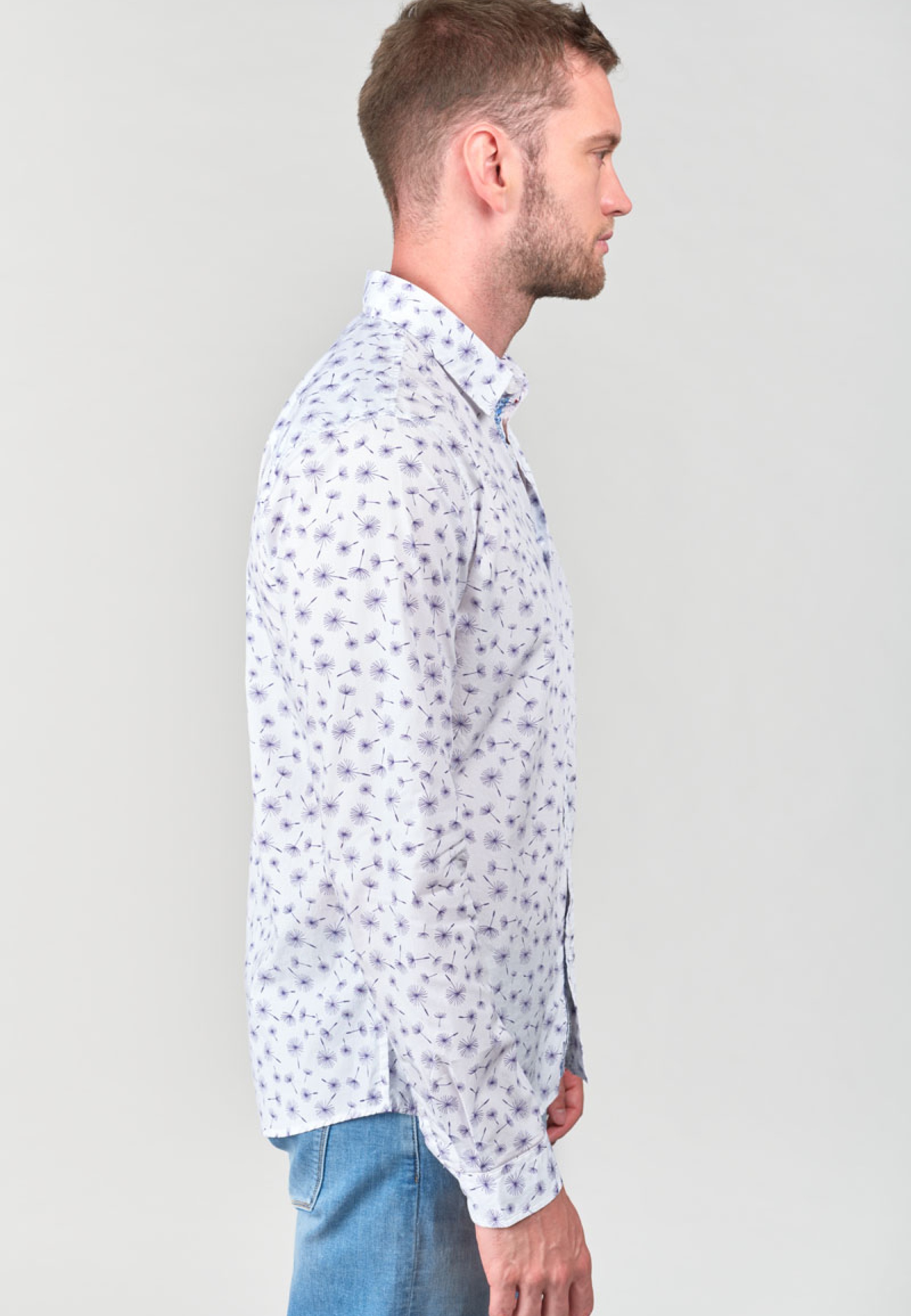 Le Temps Des Cerises Langarmhemd »DABIS«, mit modischem Allover-Print