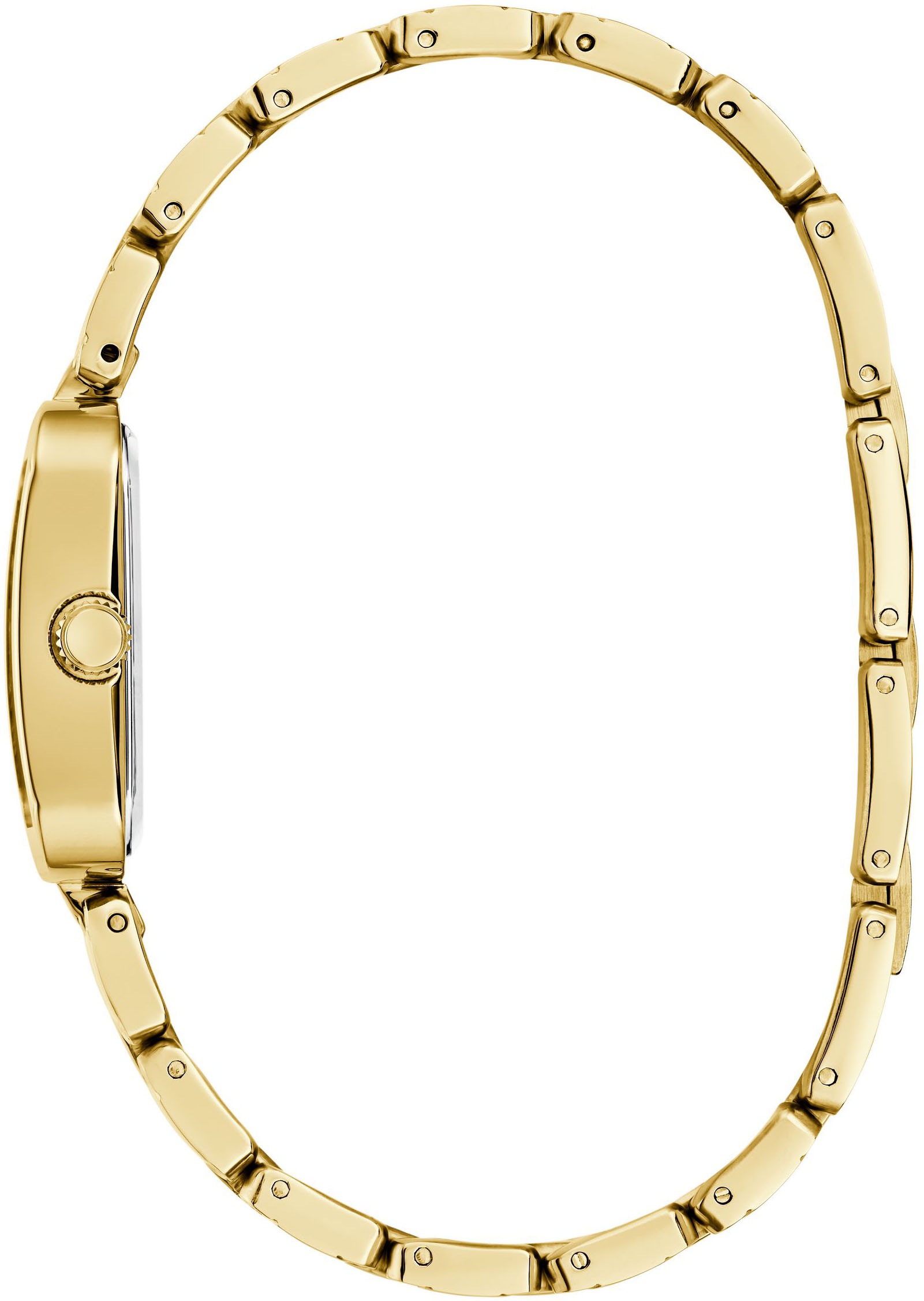 Guess Quarzuhr »ISLA«, Armbanduhr, Damenuhr, Edelstahlarmband