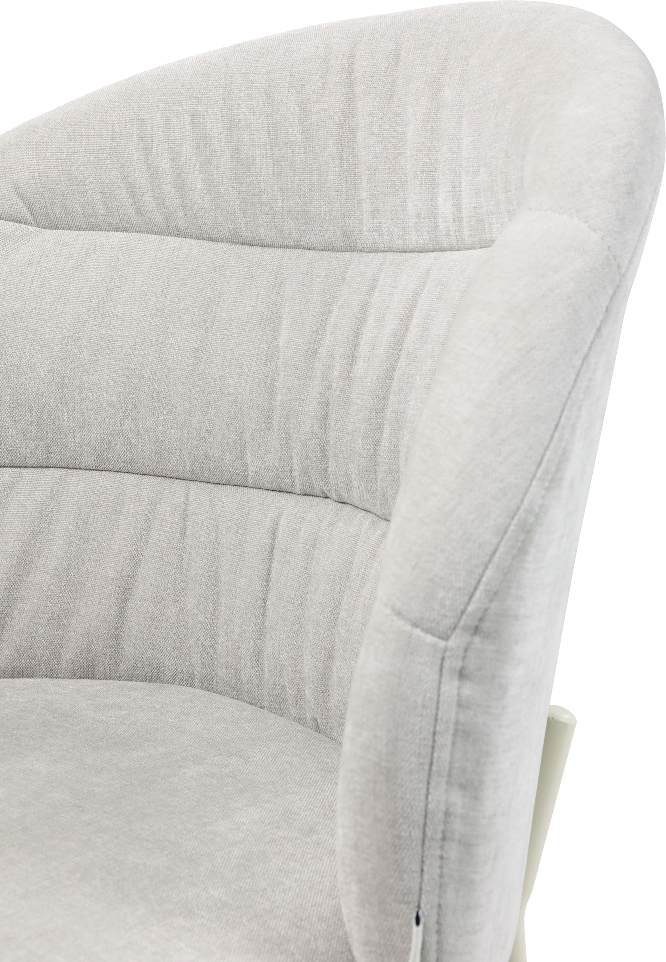 TOM TAILOR HOME 4-Fußstuhl »LEAF CHAIR«, (Set), 2 St., Chenille, 4-Fußgestell, Raffung in der Rückenlehne
