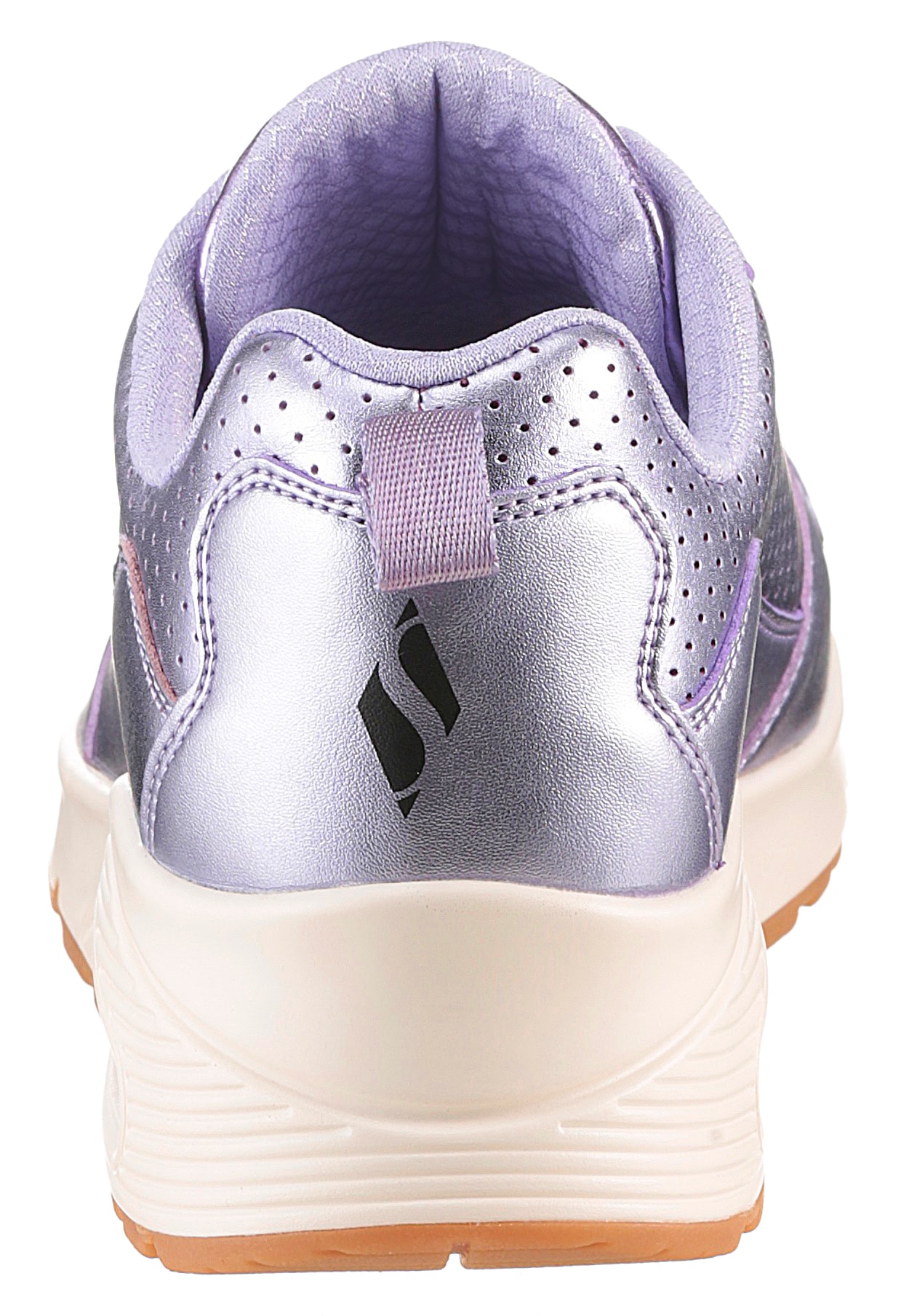 Skechers Sneaker »UNO-METALLIXS«, Keilsneaker, Plateausneaker, Schnürschuh, Halbschuh im Metallic-Look