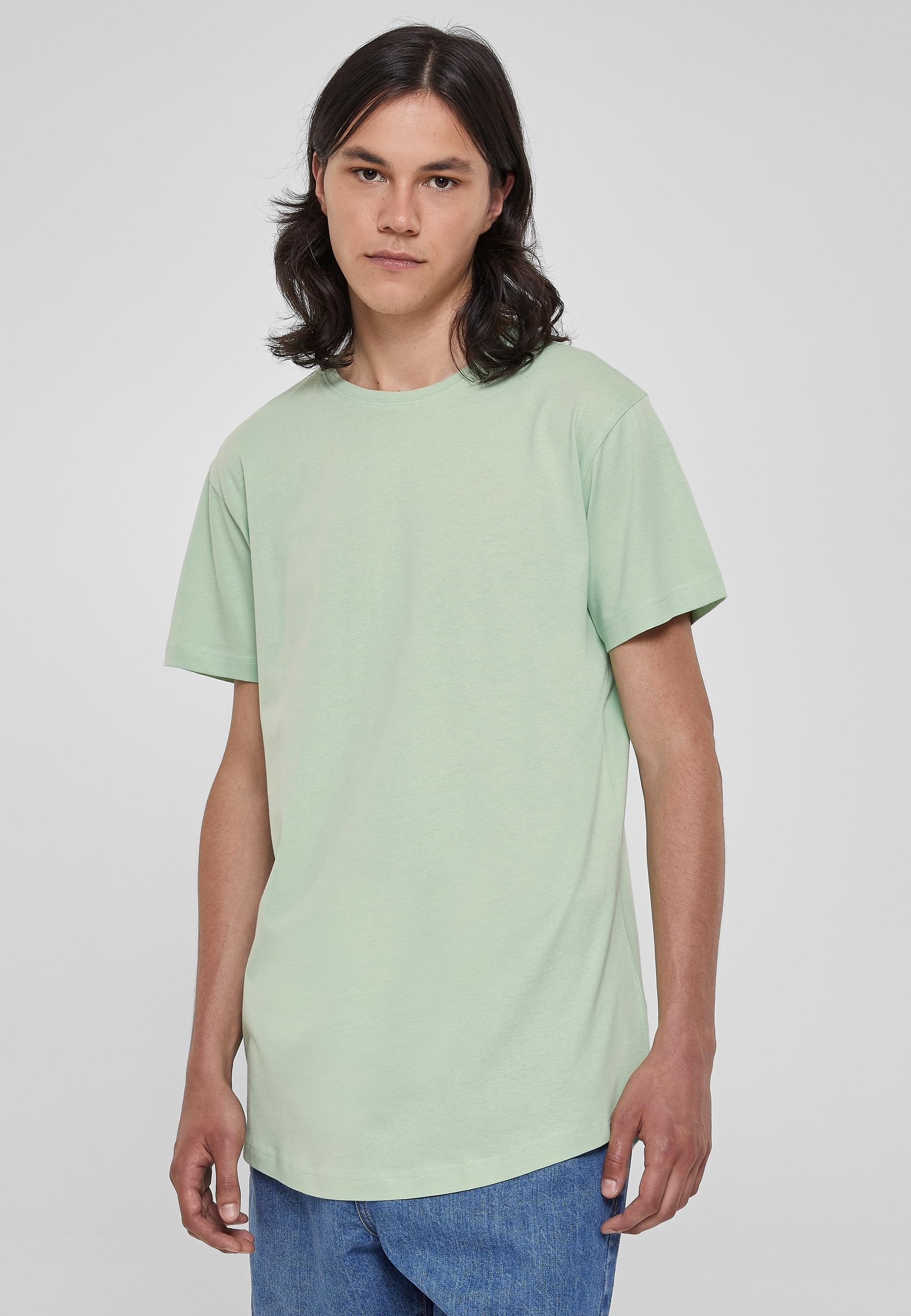 URBAN CLASSICS Kurzarmshirt »Urban Classics Herren Shaped Long Tee«, (1 tlg.)