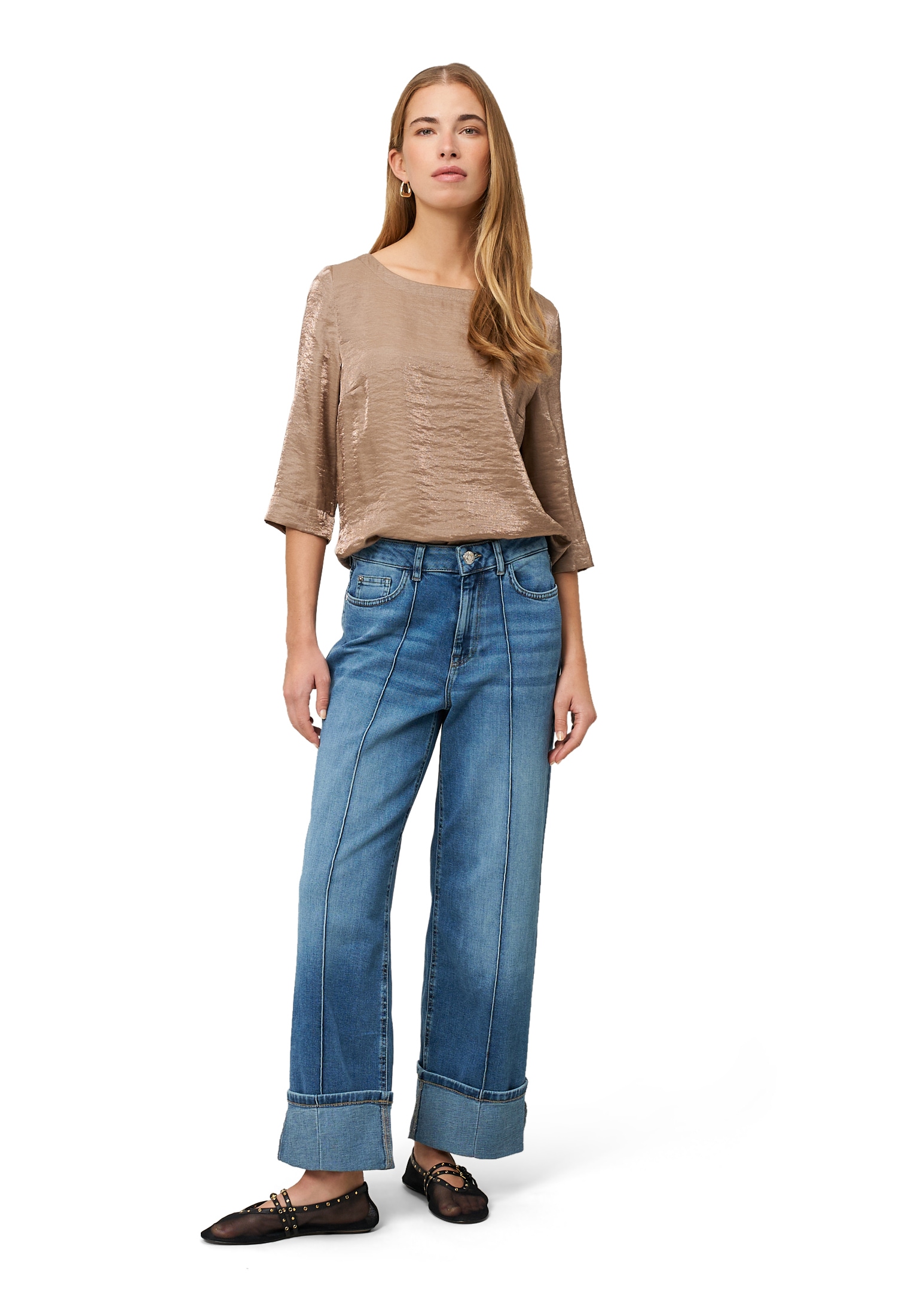 Zero Klassische Bluse »Damen mit Knittereffekt«