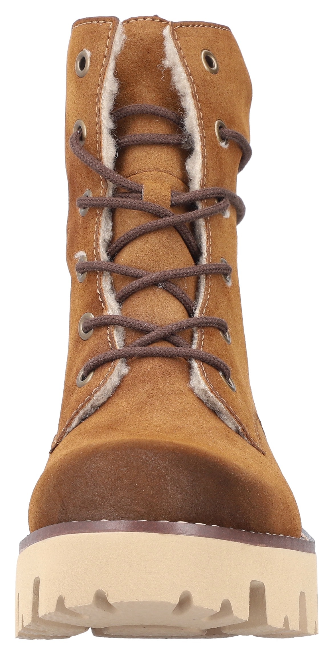 Rieker Winterstiefelette, Schnürboots, Winterboots, Profilsohle, mit Innenreißverschluss