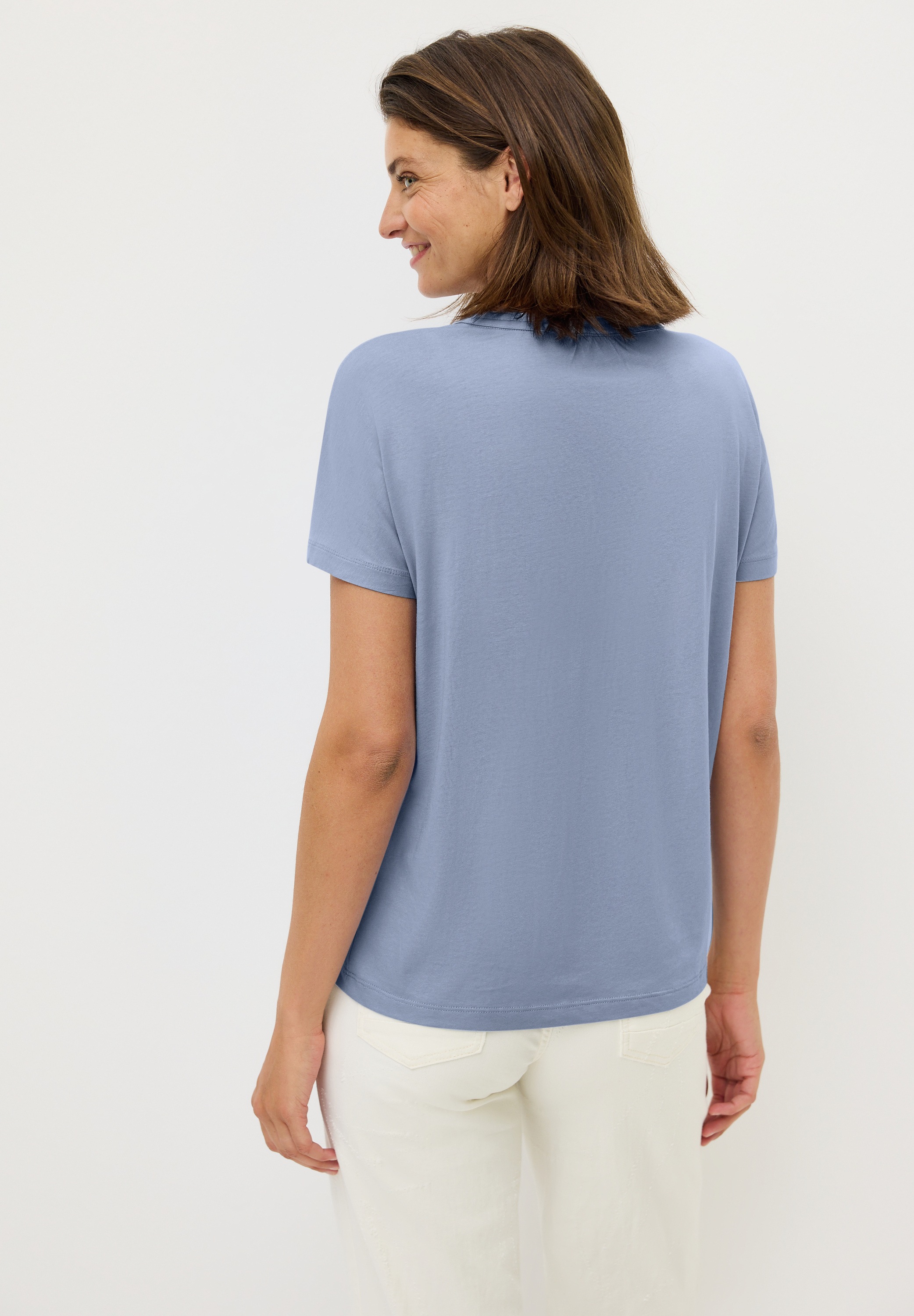 Cecil T-Shirt, aus elastischem Materialmix günstig online kaufen