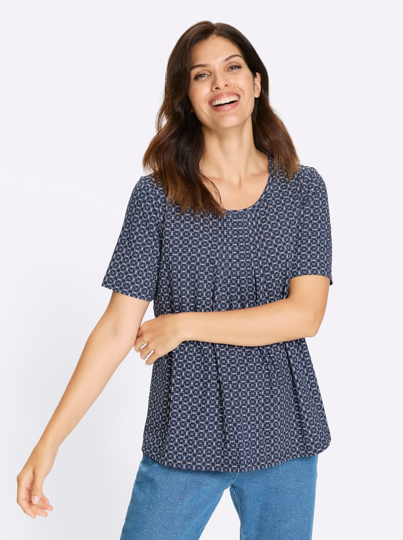 Classic Basics Print-Shirt "Kurzarm-Shirt" 1 tlg. tlg. günstig online kaufen