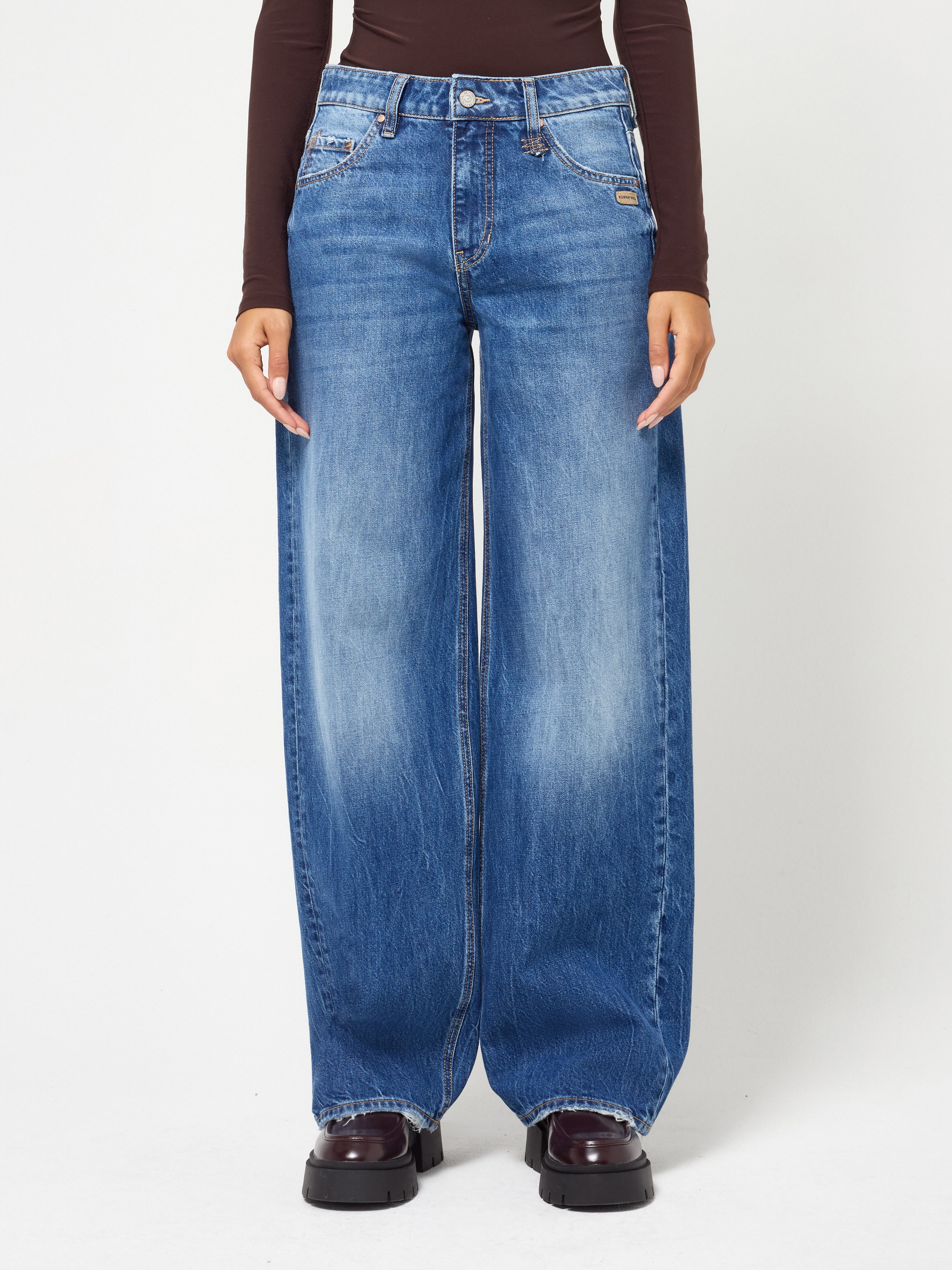 GANG 5-Pocket-Jeans "94CORA" im Baggy Fit mit niedriger Leibhöhe