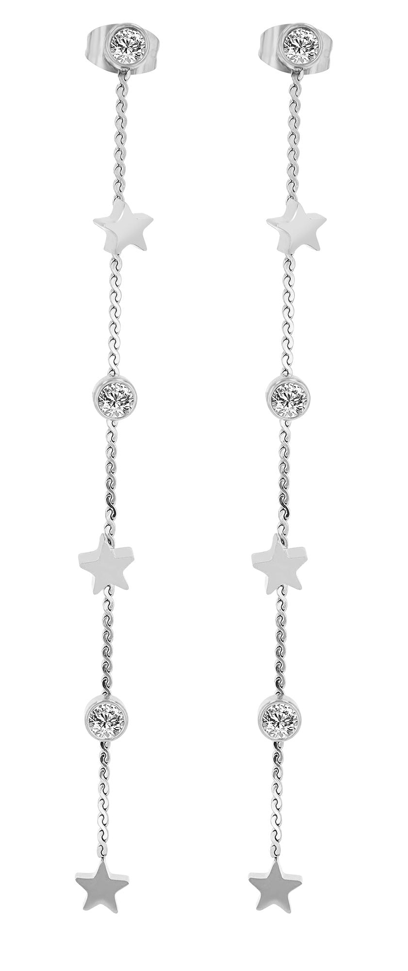 Adelia´s Paar Ohrhänger "Damen Ohrringe – Ohrstecker aus Edelstahl mit Stra günstig online kaufen