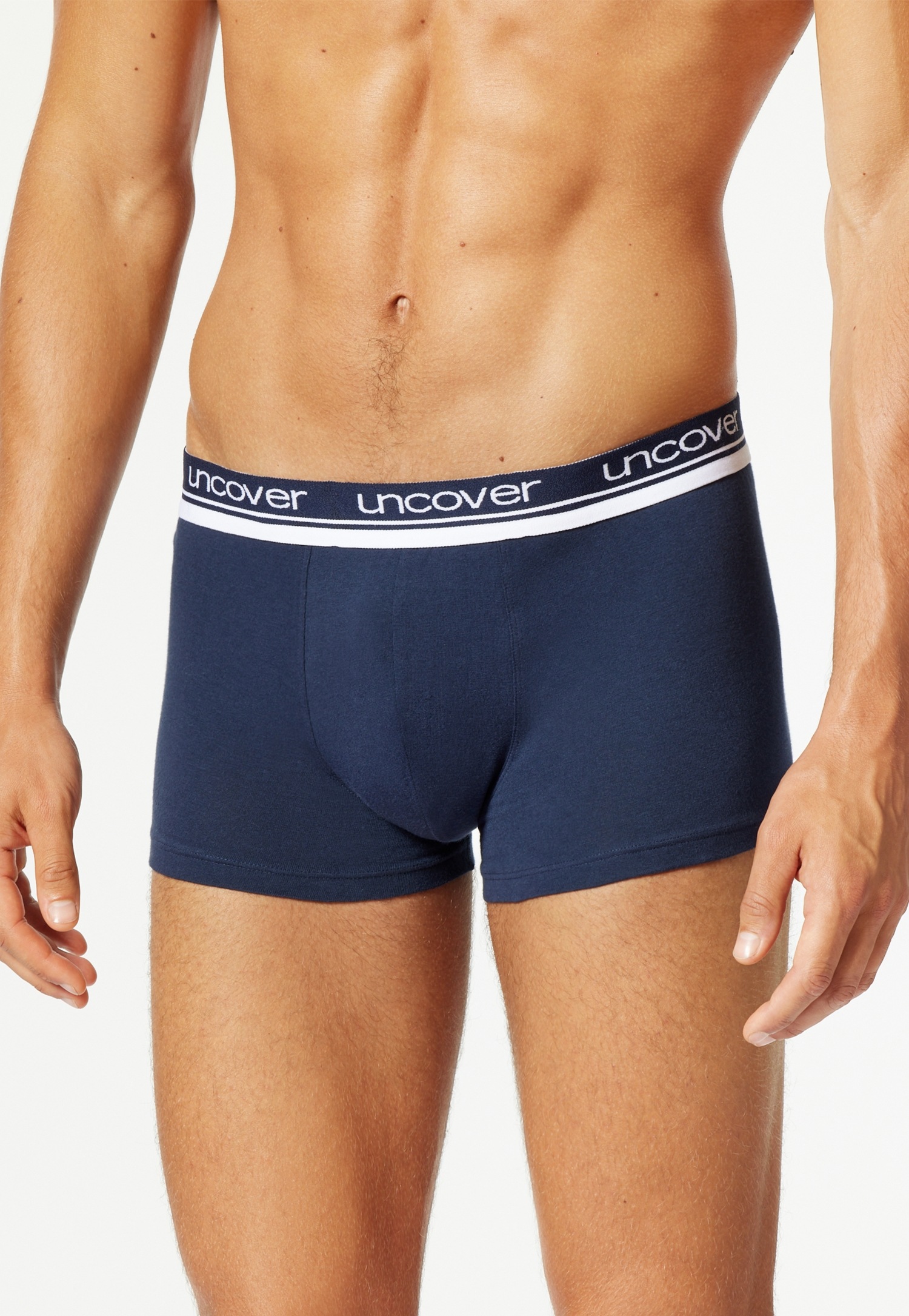 uncover by SCHIESSER Boxer "UNCOVER Cotton", (2er Pack), Logo-Bund, elastis günstig online kaufen