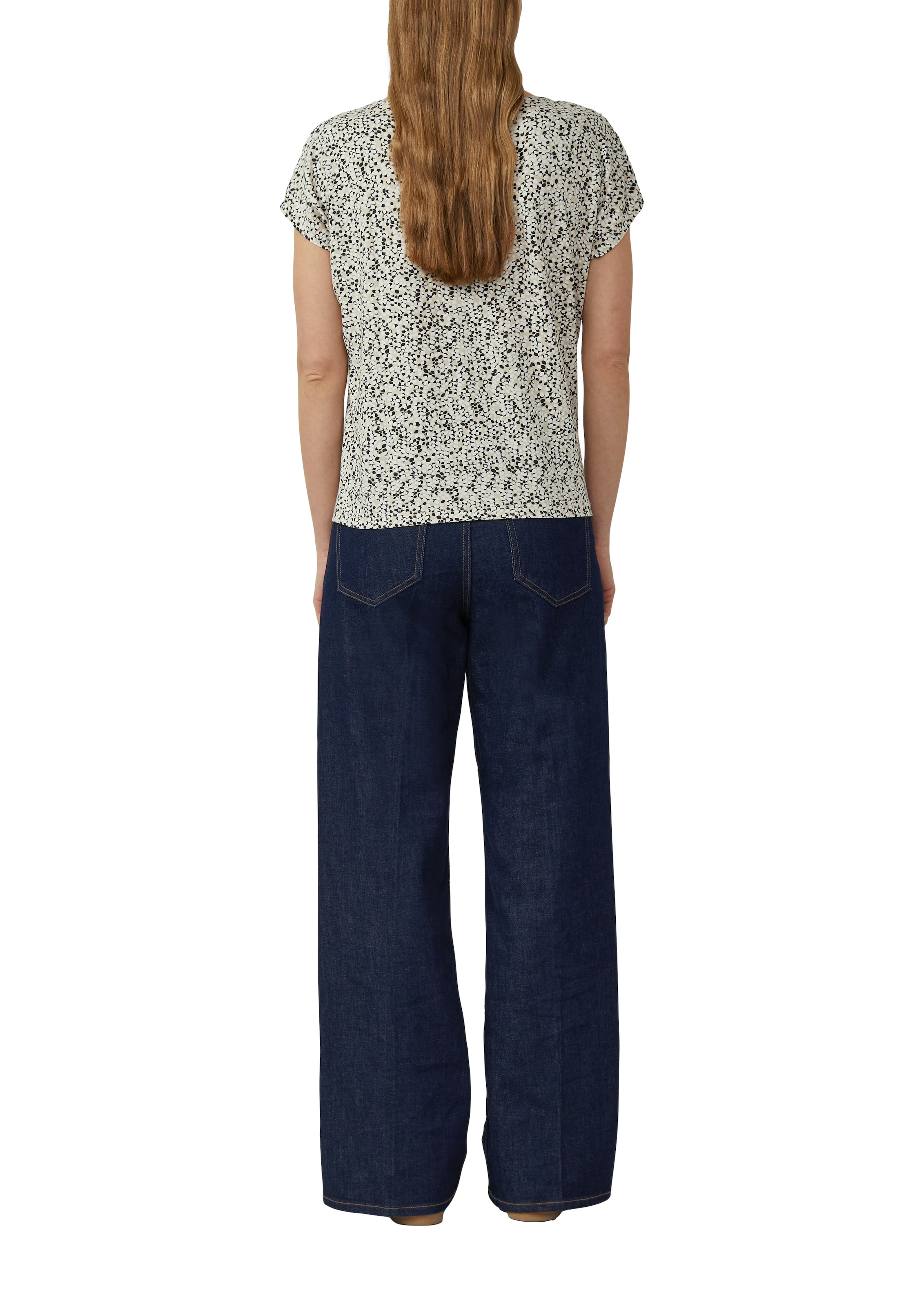 s.Oliver Kurzarmshirt Sommershirt mit grafischem Muster